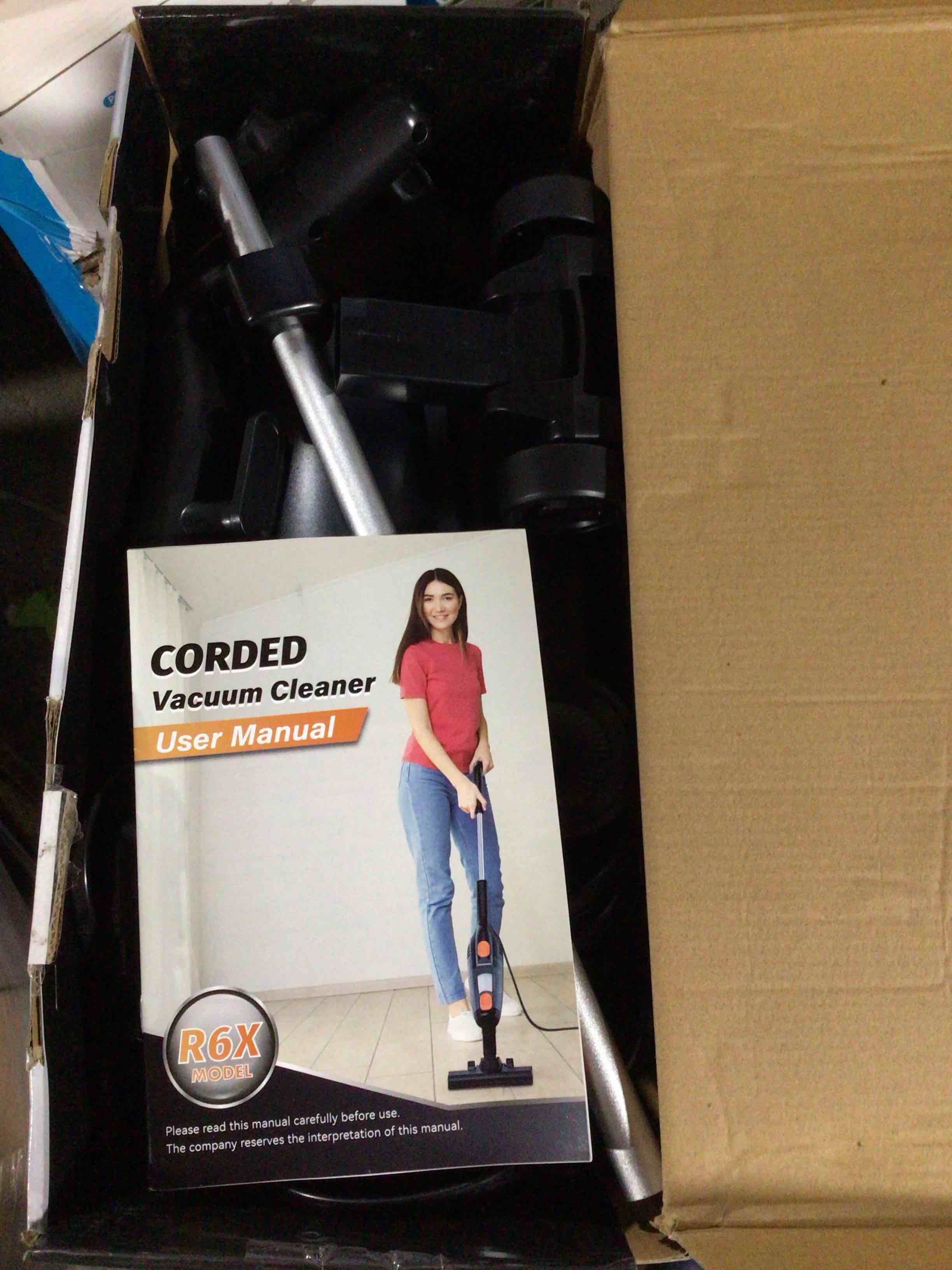 Condition photo showing As Is for INSE R6 Corded Vacuum Cleaner, 15KPa Powerful Suction with 600W Ultra-Lightweight, Bagless Upright Vacuum for Hard Floor Carpet Pet Hair Car Cleaning