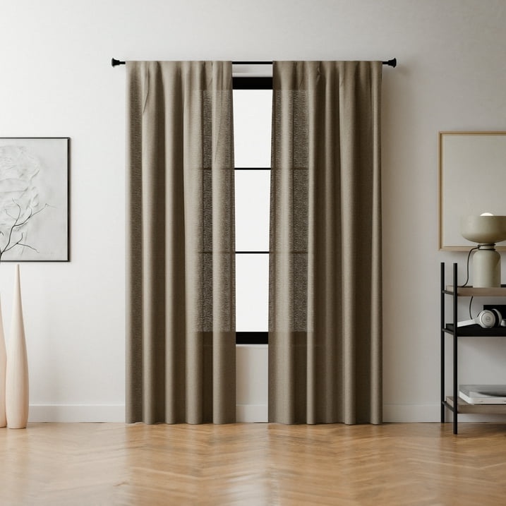 Condition photo showing New/Like New for Aspen Hills Curtain Rod Set 30” to 84” 