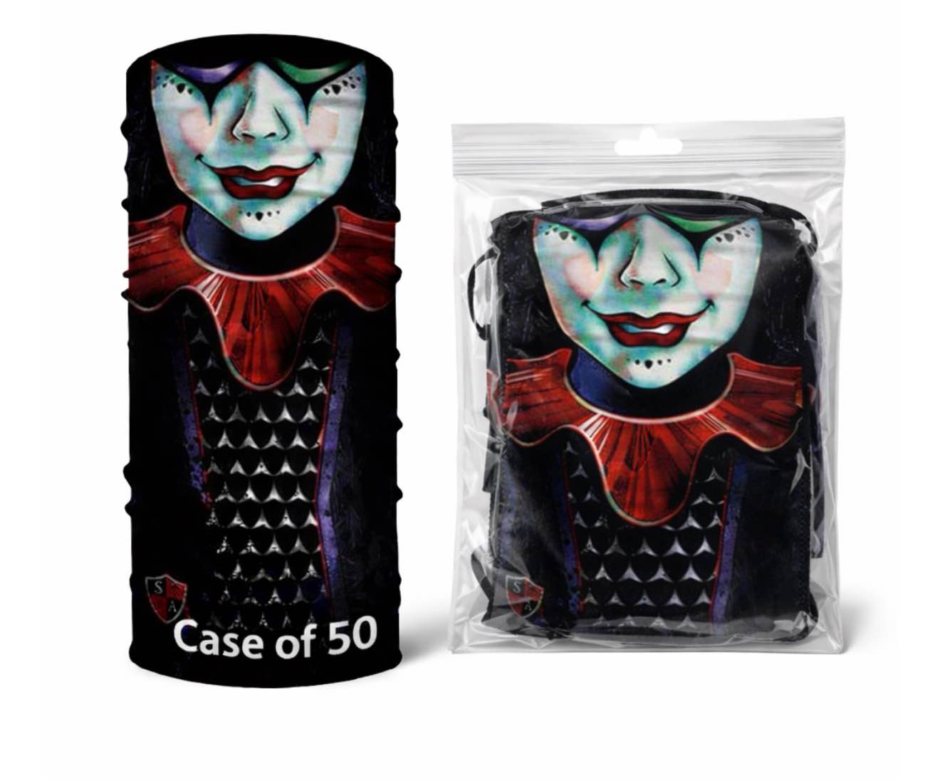 Case of 50 SA fishing face shield temptress 