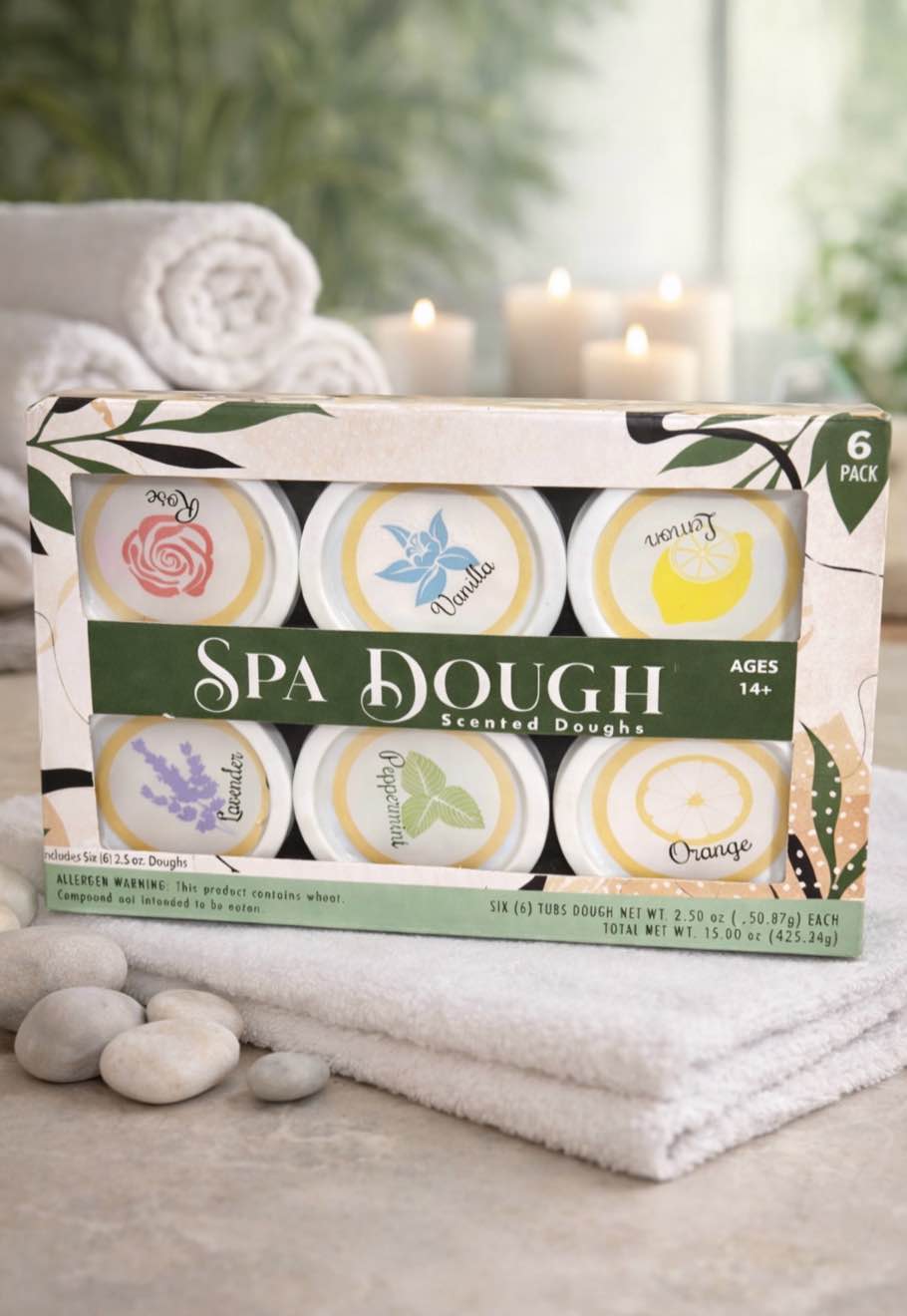 CREATIVE KIDS 6 PC Spa Dough Scented Dough Set, Aromatherapy