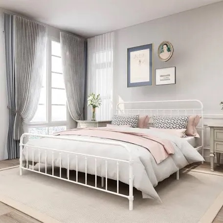 brand new complete belle isle bella colina king bed, white 