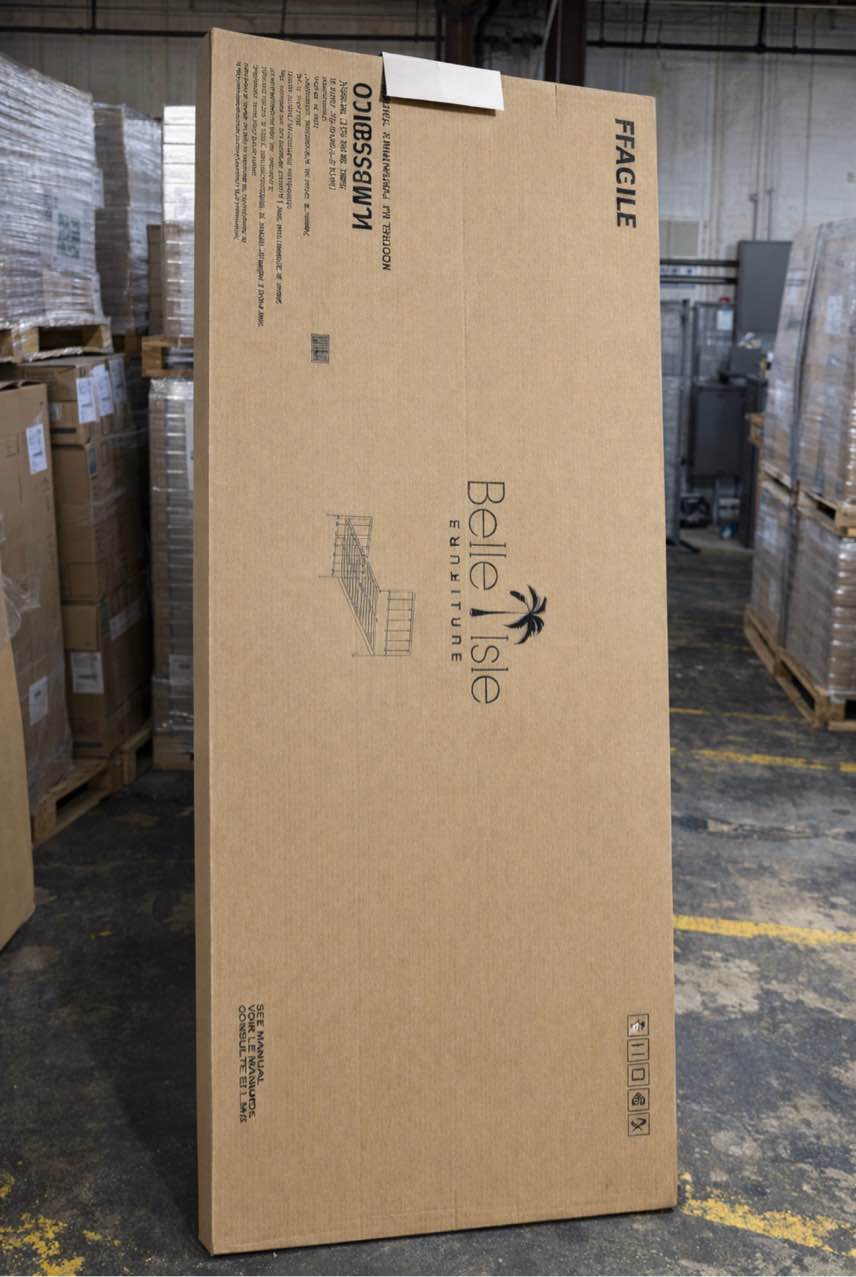 Condition photo showing New/Like New for BRAND NEW COMPLETE Belle Isle Bella Colina King Bed, white 