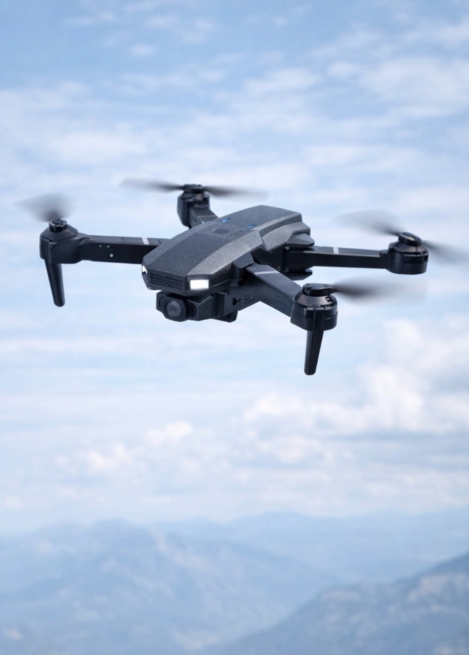 E88 Drone with HD Camera, Fixed Height Hover, 360° Stunt Flip, 90° Adjustable Lens, Foldable RC Quadcopter for Beginners, Indoor Outdoor Flying Toy.