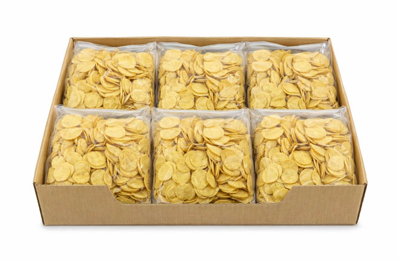 Condition photo showing New/Like New for Rico’s White Corn Nacho Chips 6/2Lb Bags (BB Sep 2025) 