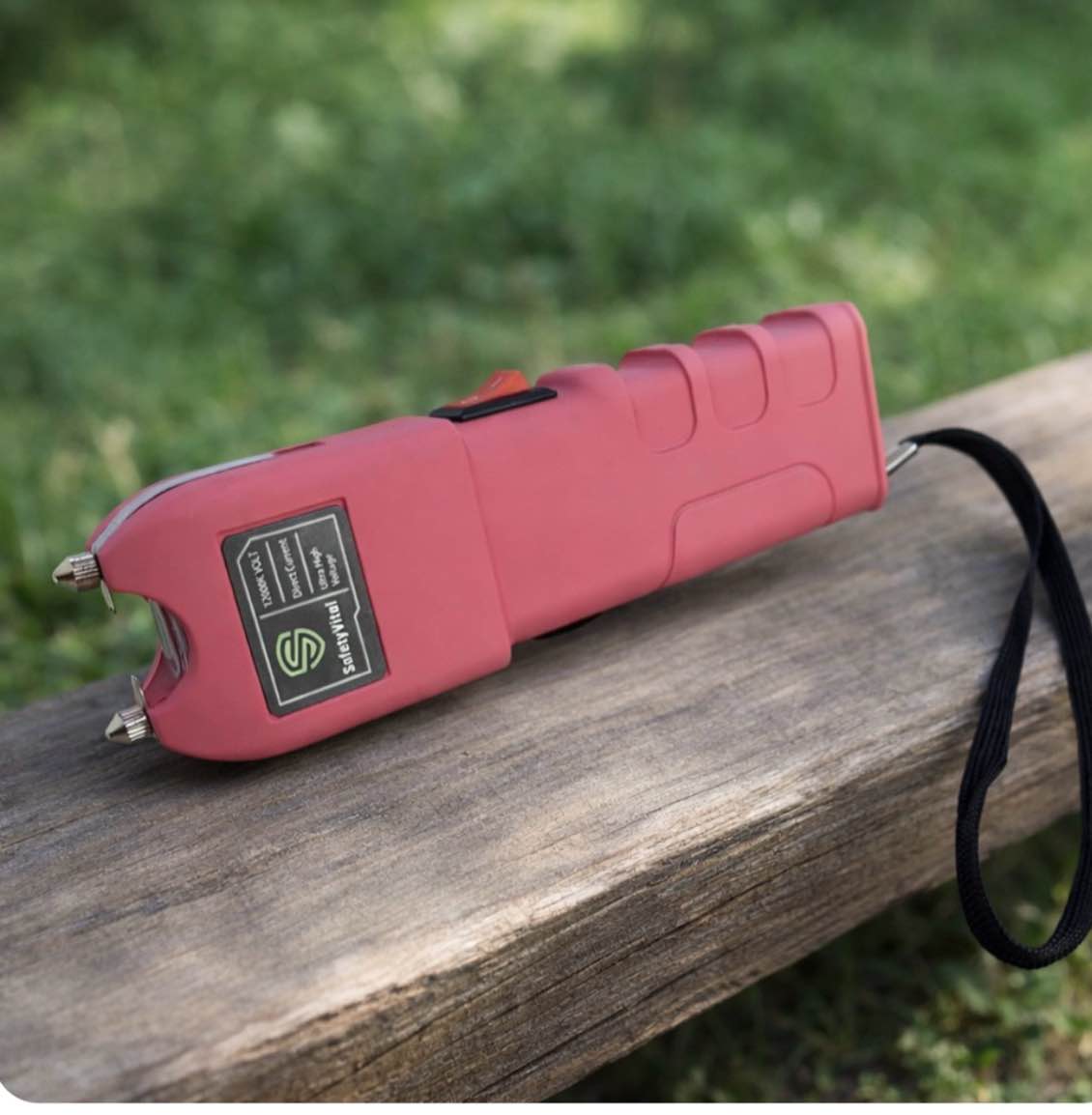 Safety Vital Stun Gun Flashlight for Self Defense - Rechargeable with LED Light and Safety Switch - Compact Stun Gun for Women Personal Protection