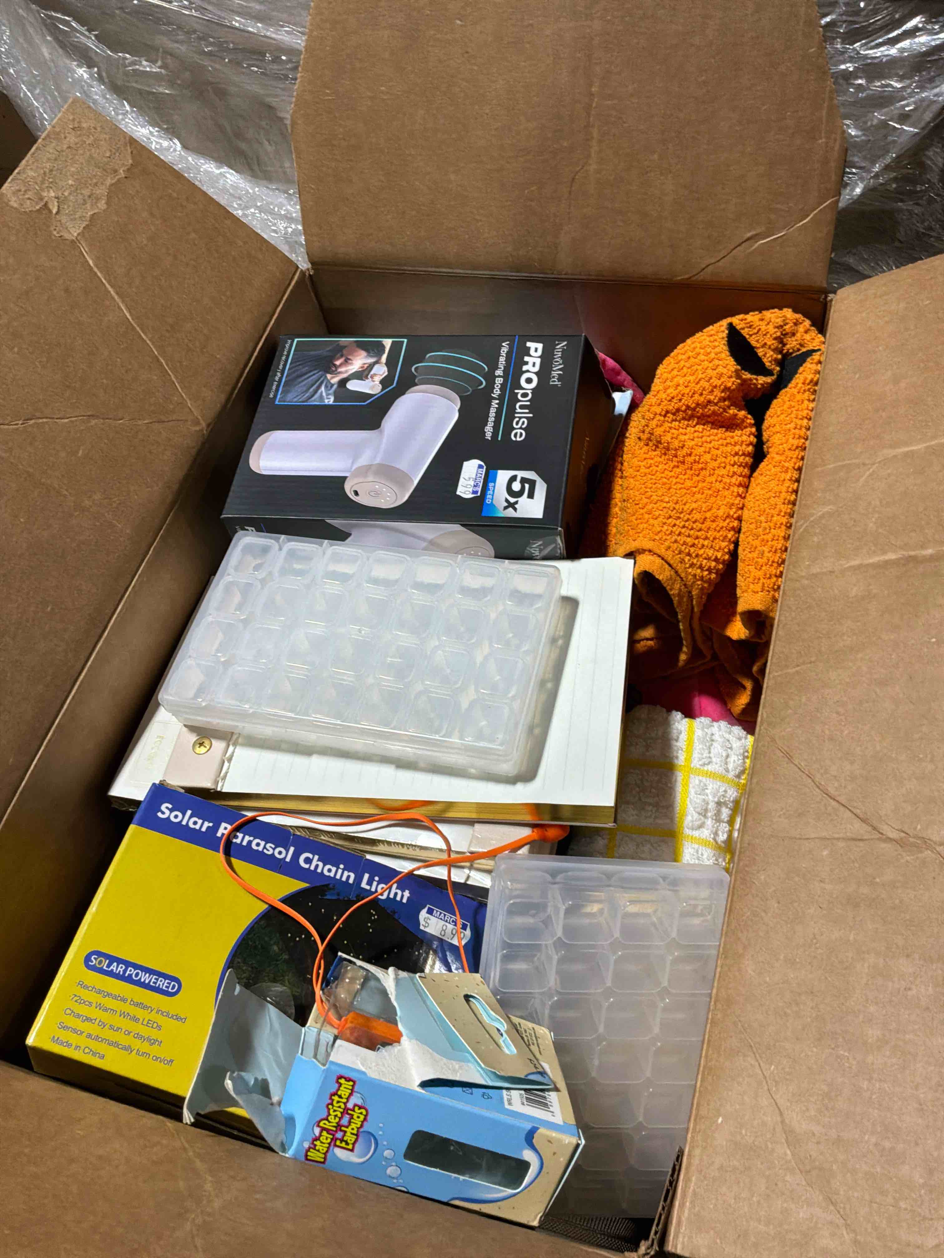 box lot of miscellaneous items 