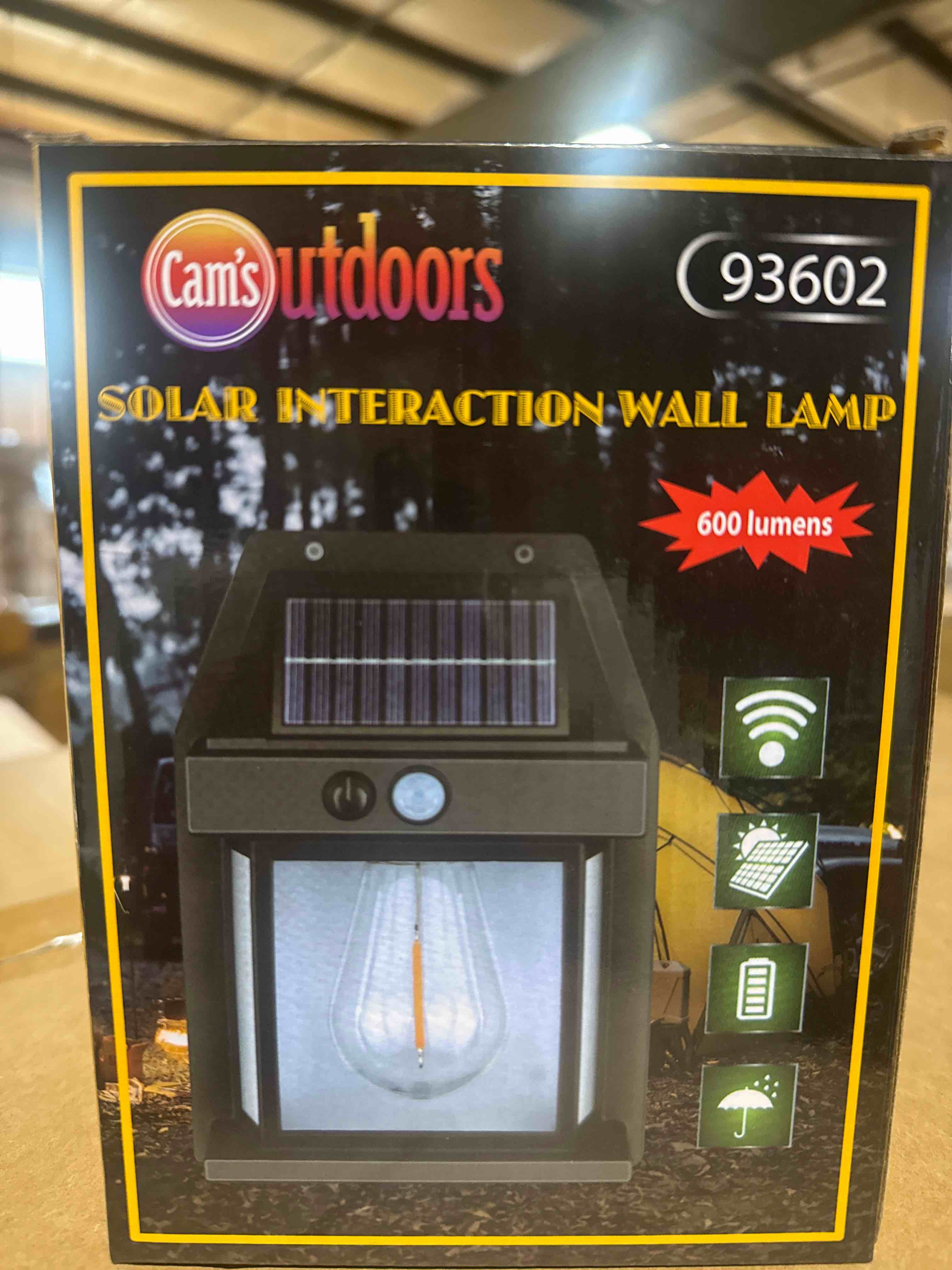 Condition photo showing Brand New for solar interactive wall lamp