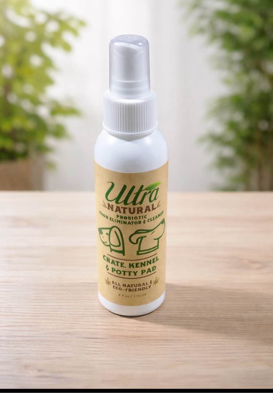 4 ounce ultra natural, probiotic odor, eliminating in cleaner, crate kennel, and potty pad
