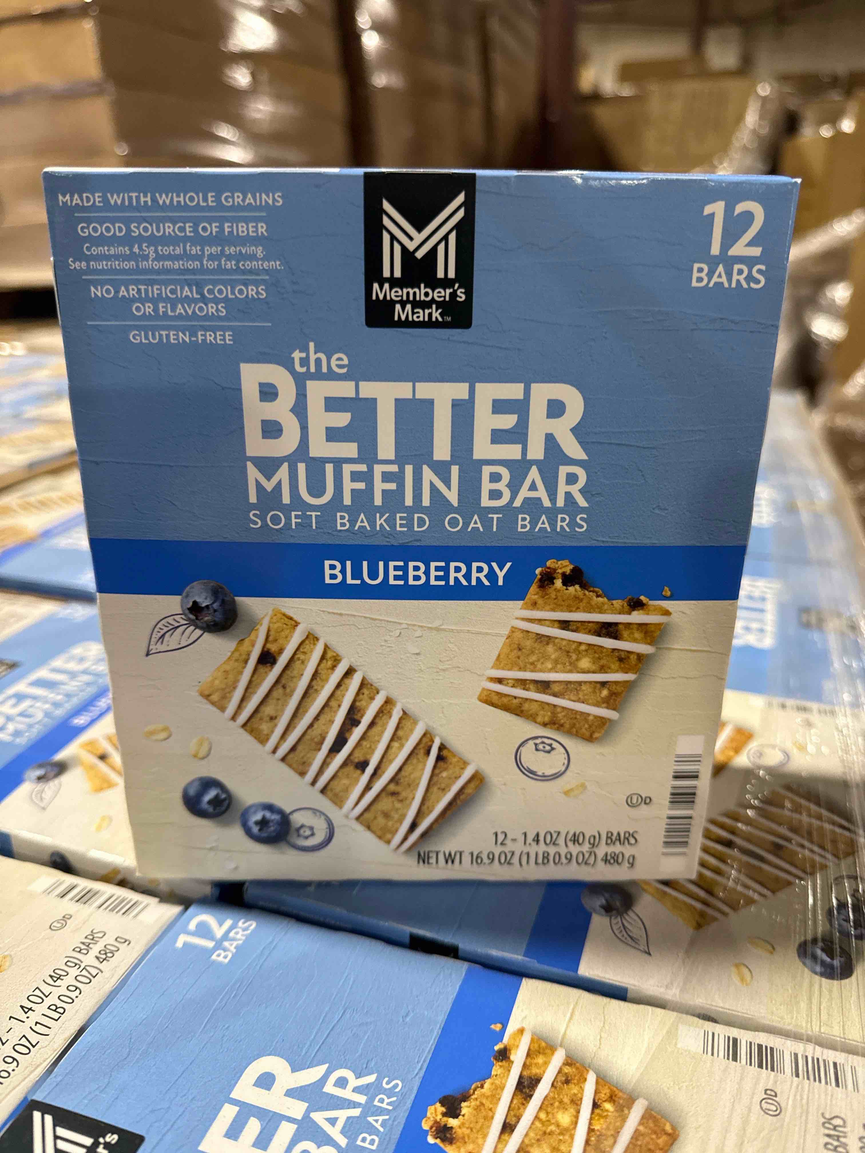 The Better Muffin Bar Soft Baked Oat Bars, Blueberry ( BB 2.11.26)