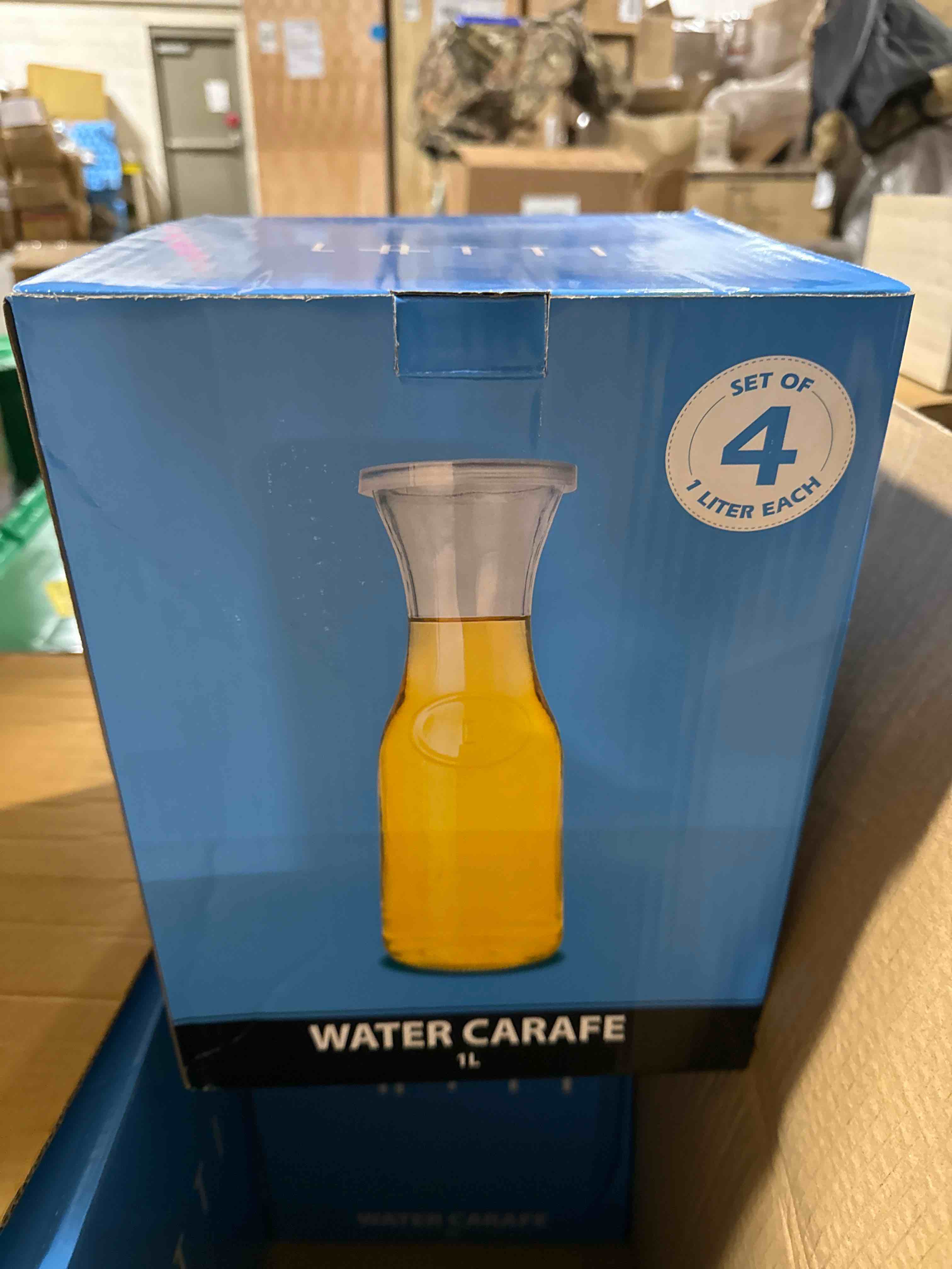 Condition photo showing Brand New for latti four pack glass water carafe 1l 