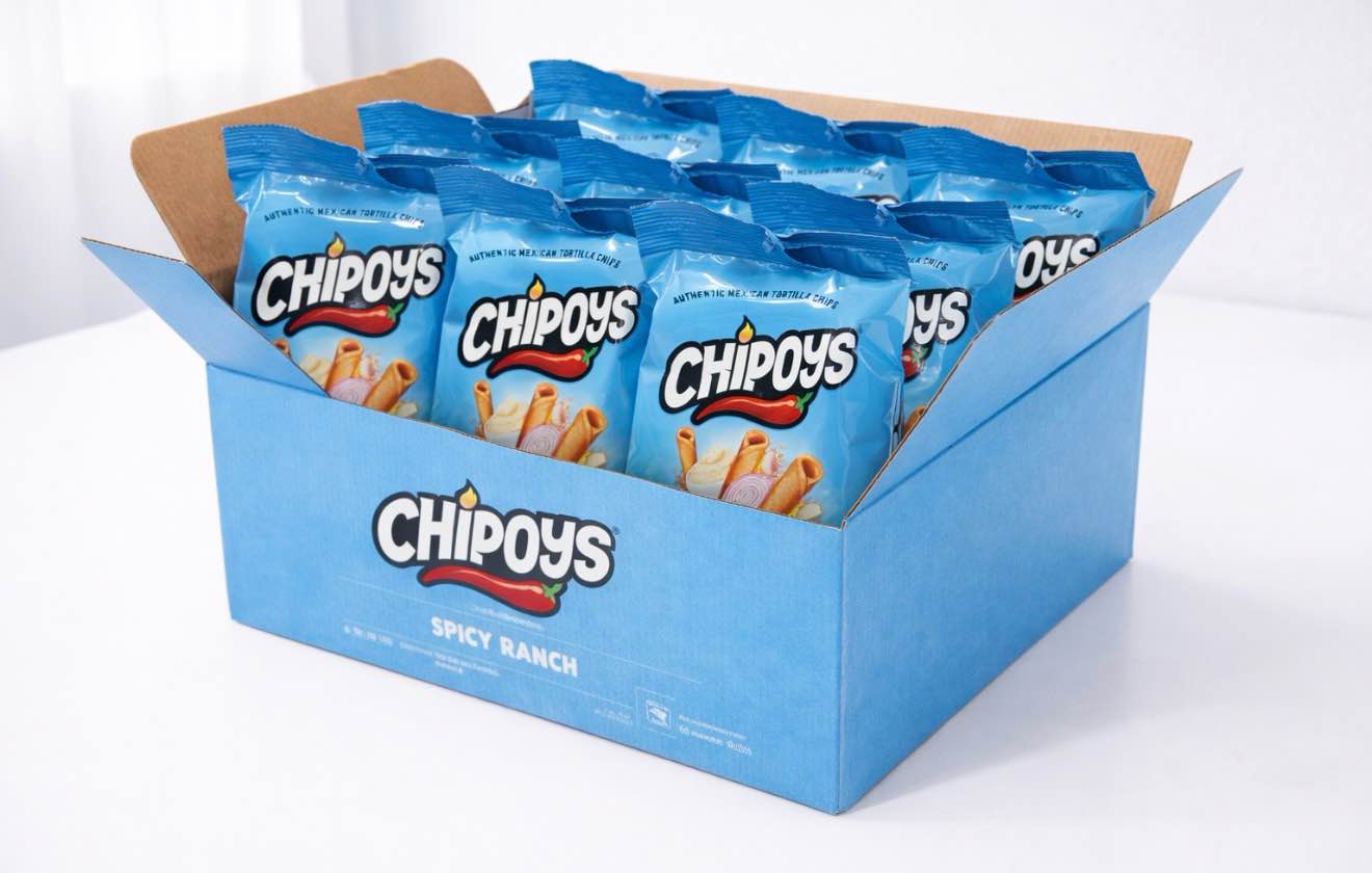 case of 8 Chipoys Spicy Classic Ranch Rolled Corn Tortilla Chips, 4oz bags Gluten-Free, No Trans Fat, High Protein, Low-Calorie Flavorful Mexican Snacks, Made of Premium Crunchy Maiz Chips with Natural Ingredients Best Buy 11/25