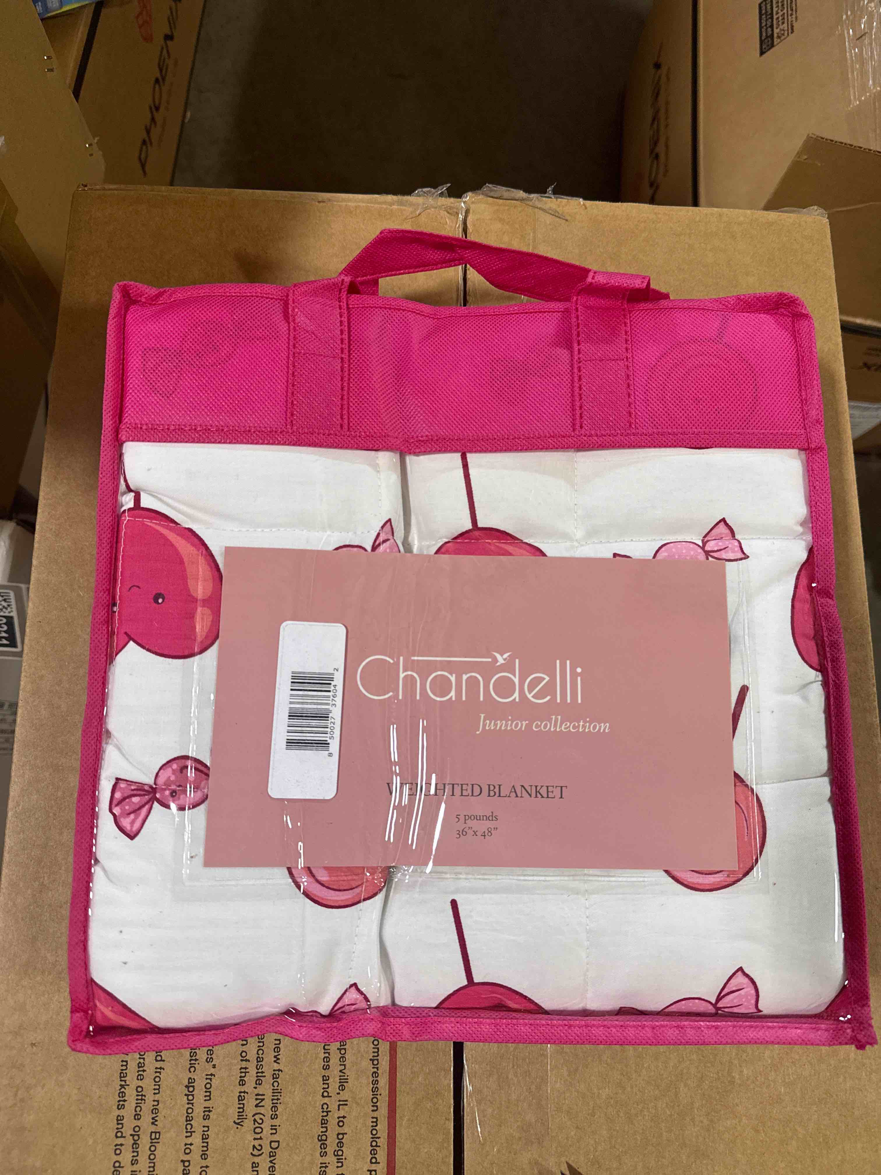 Chandelli Junior Collection Weighted Blanket , 5 Pounds 36” x 48” 