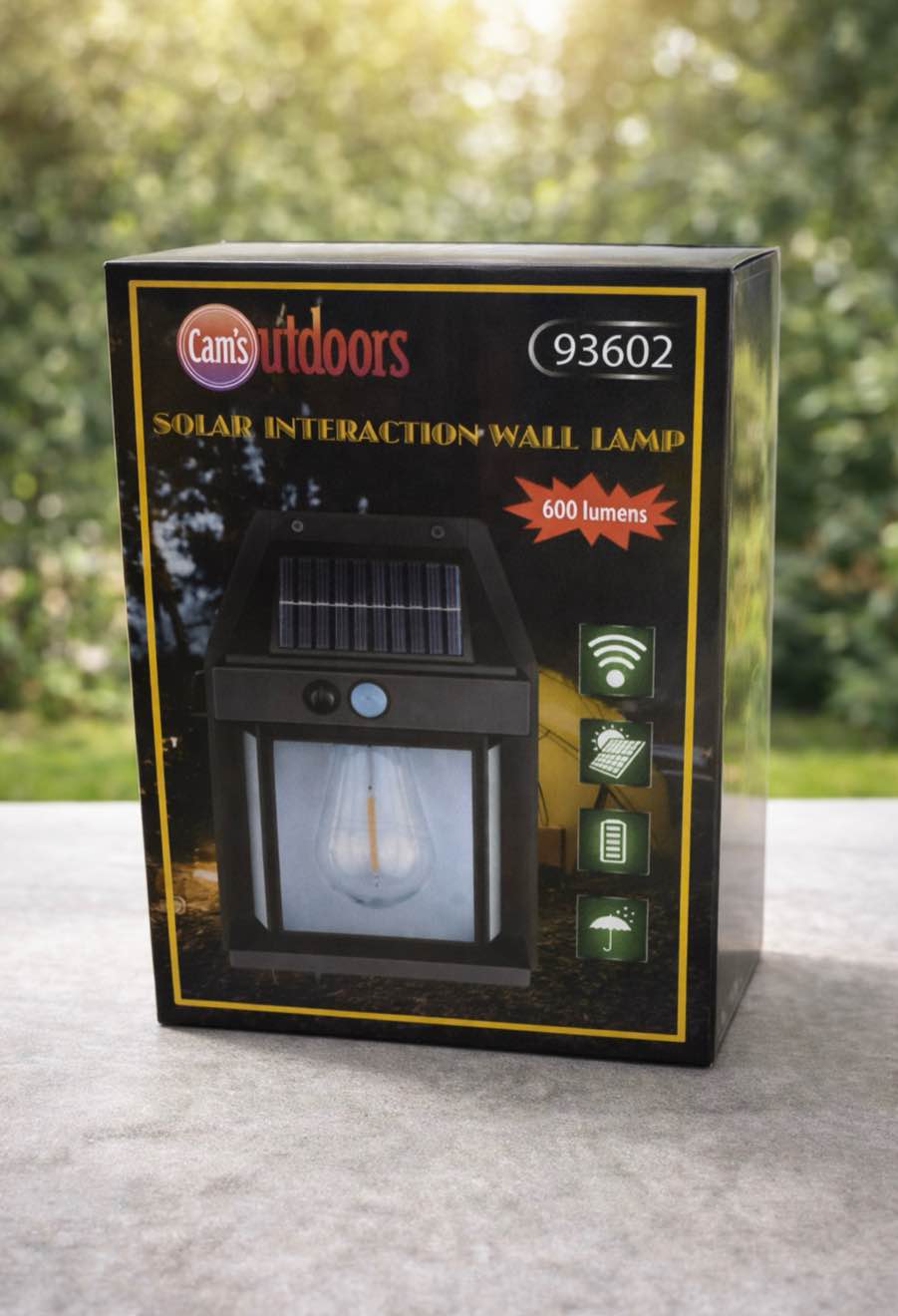 solar interactive wall lamp