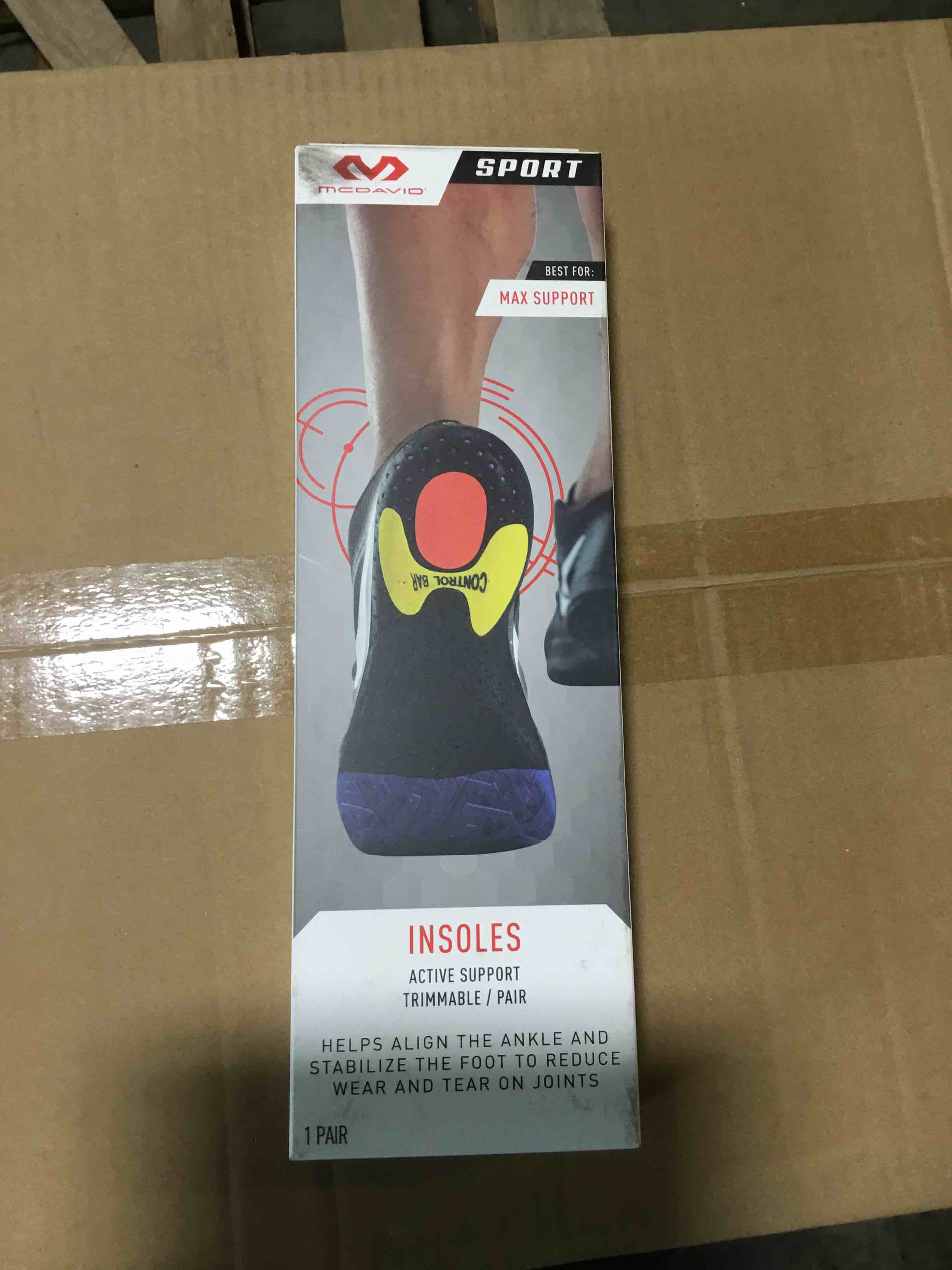 Mcdavid Run Fitness Insole Blue Medium