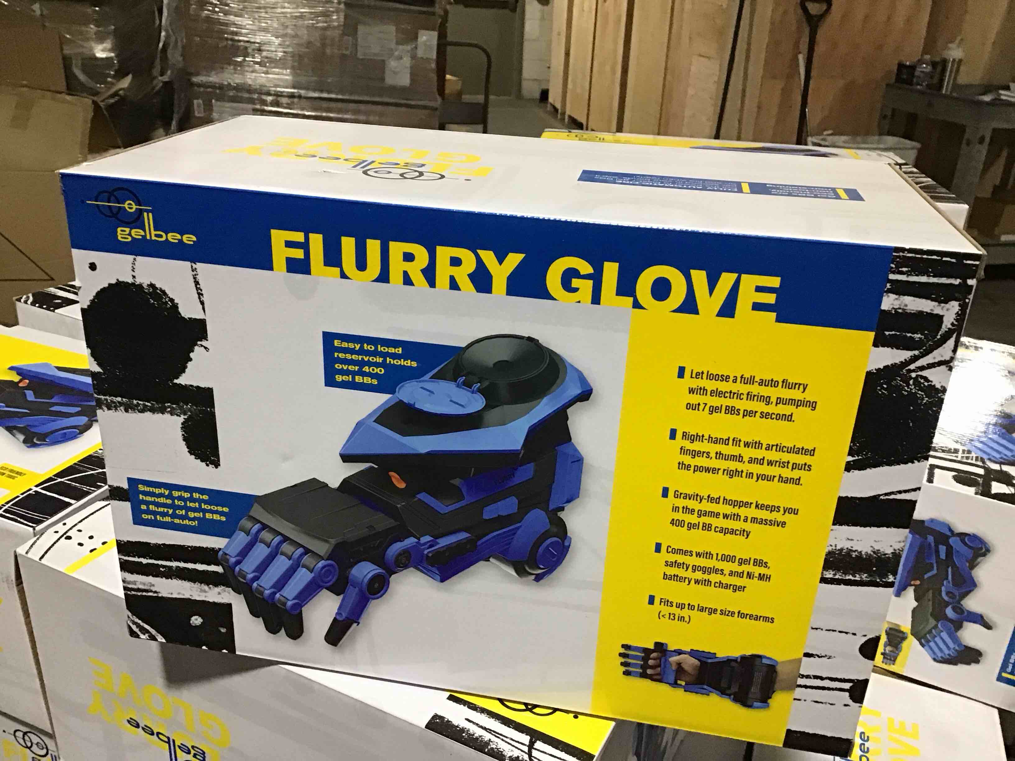 gelbee flurry glove water bead blaster