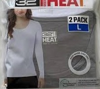 Country Women's Microtech Heat Base Layer Long Sleeve Top - size Large Color is GREY  (SIMILAR NO SAME)