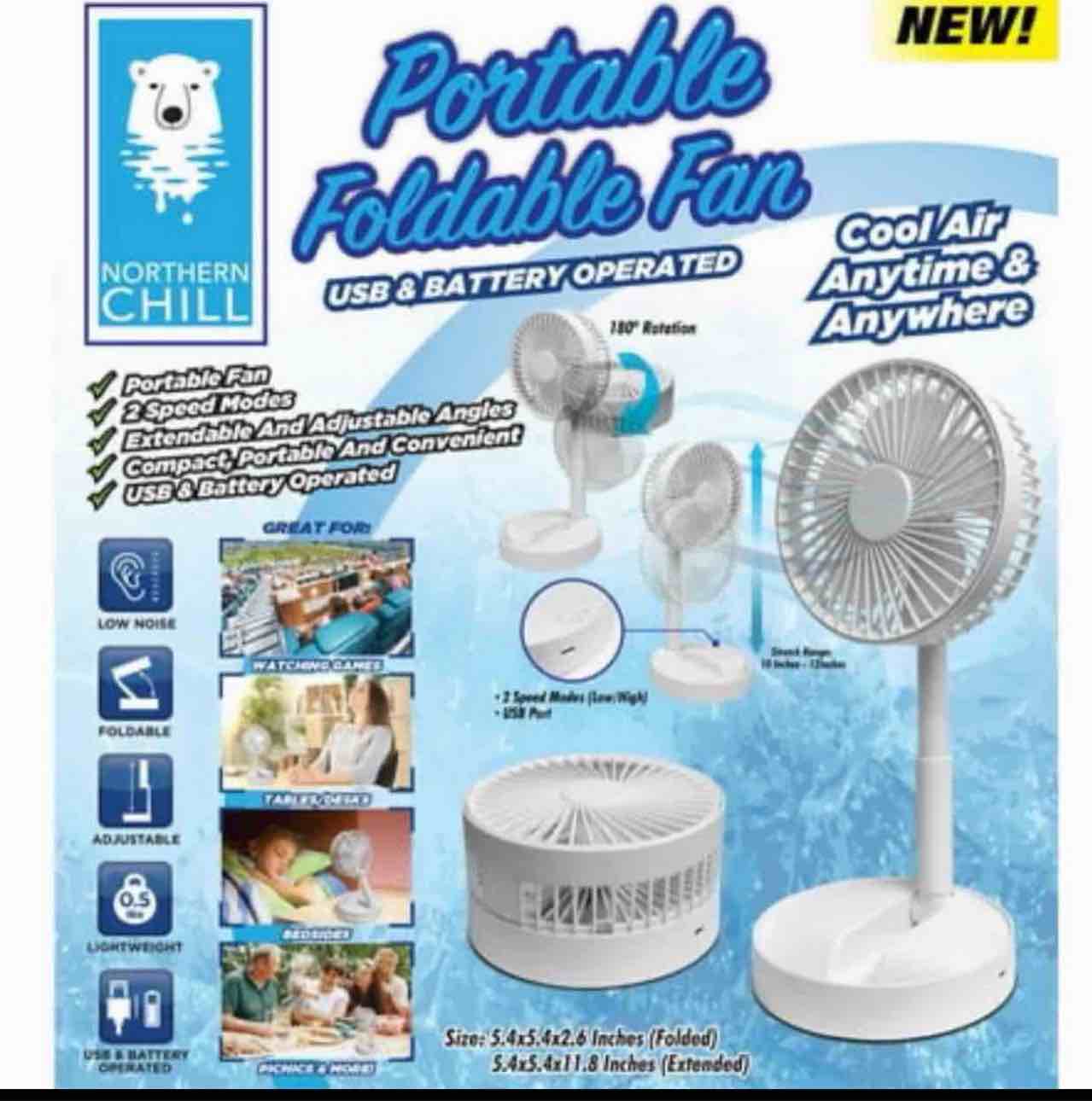 portable foldable fan