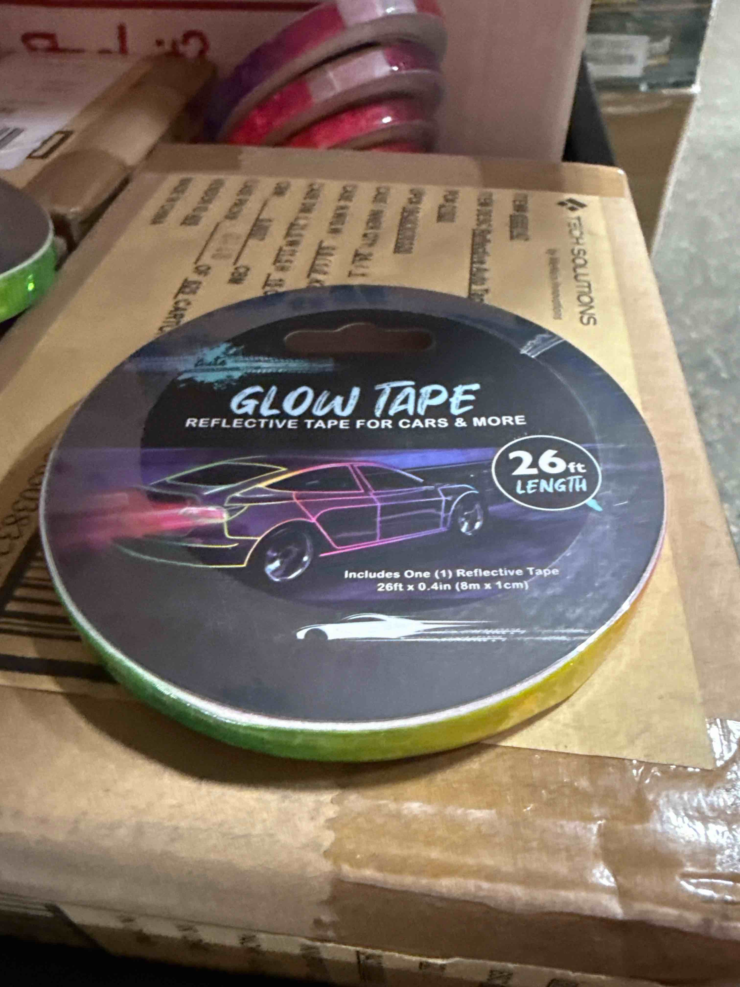 Condition photo showing New/Like New for glow, tape, reflective, tape for cars and more 26 foot