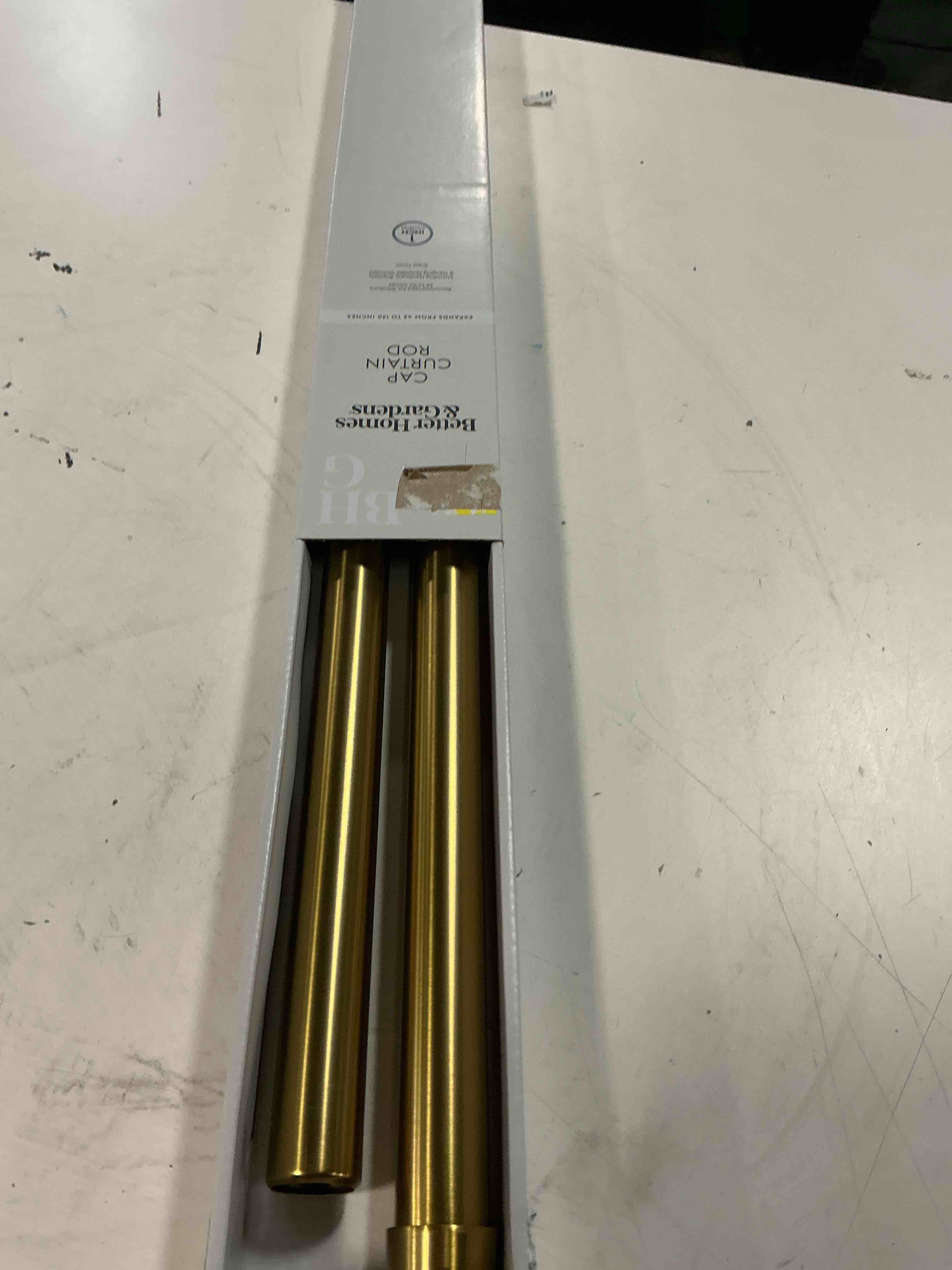 Condition photo showing Good Condition for better homes & gardens bhs606553800450 adjustable single curtain rod set, 1 in
