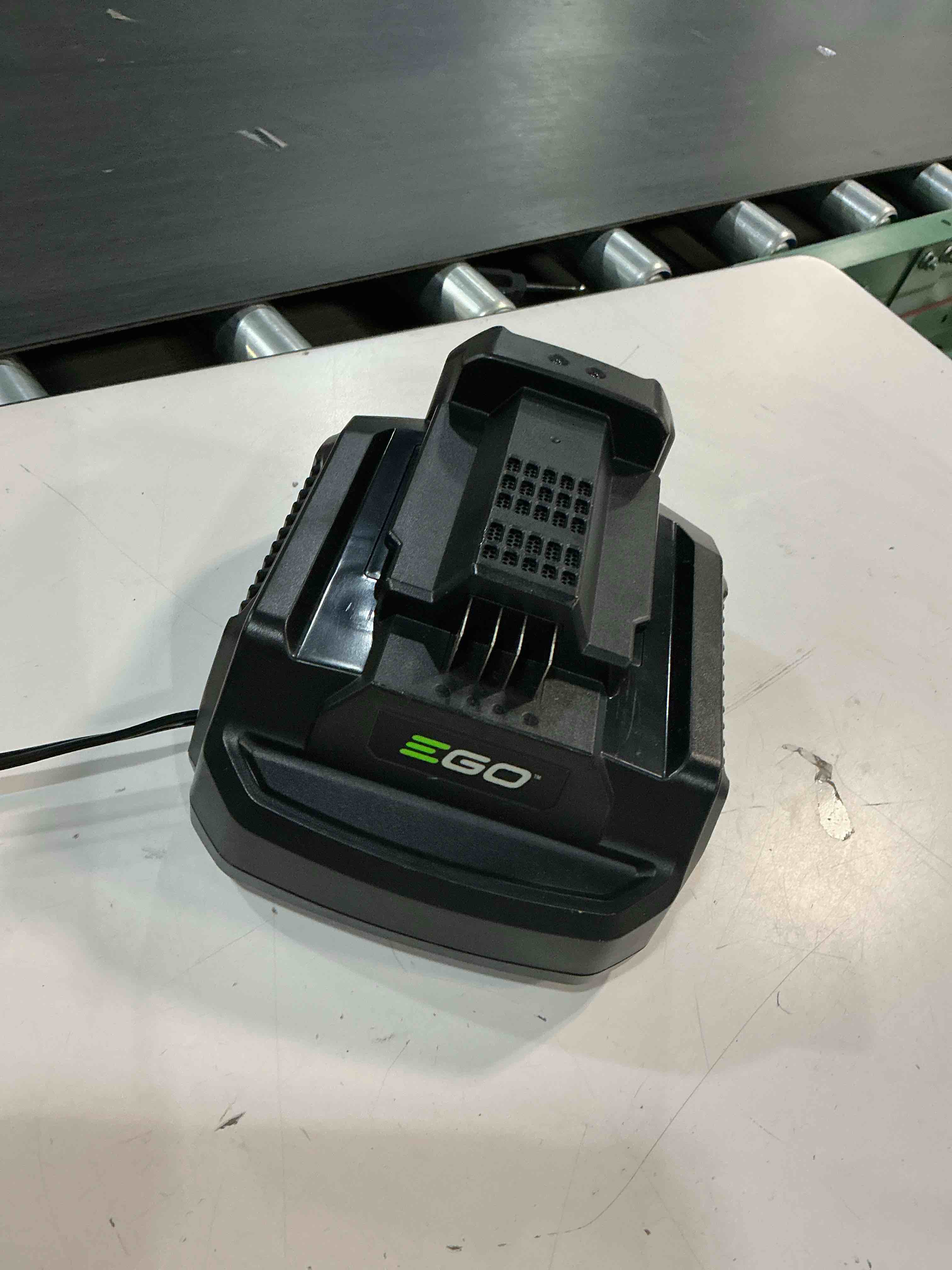 Condition photo showing As Is for ego power+ ch3200 56-volt lithium-ion 320w speed charger