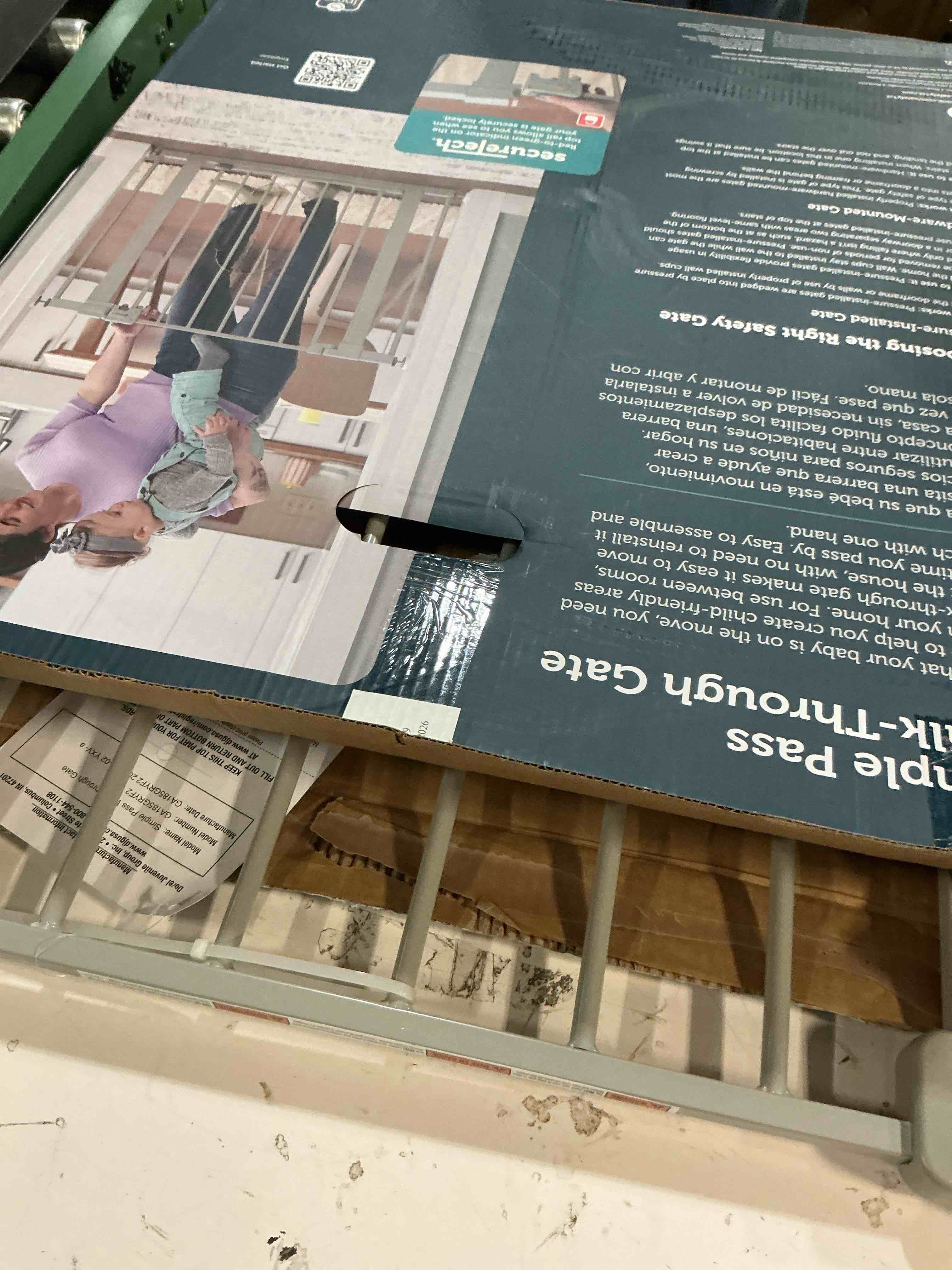 Condition photo showing Good Condition for safety 1?? simple pass walk-through gate  grey