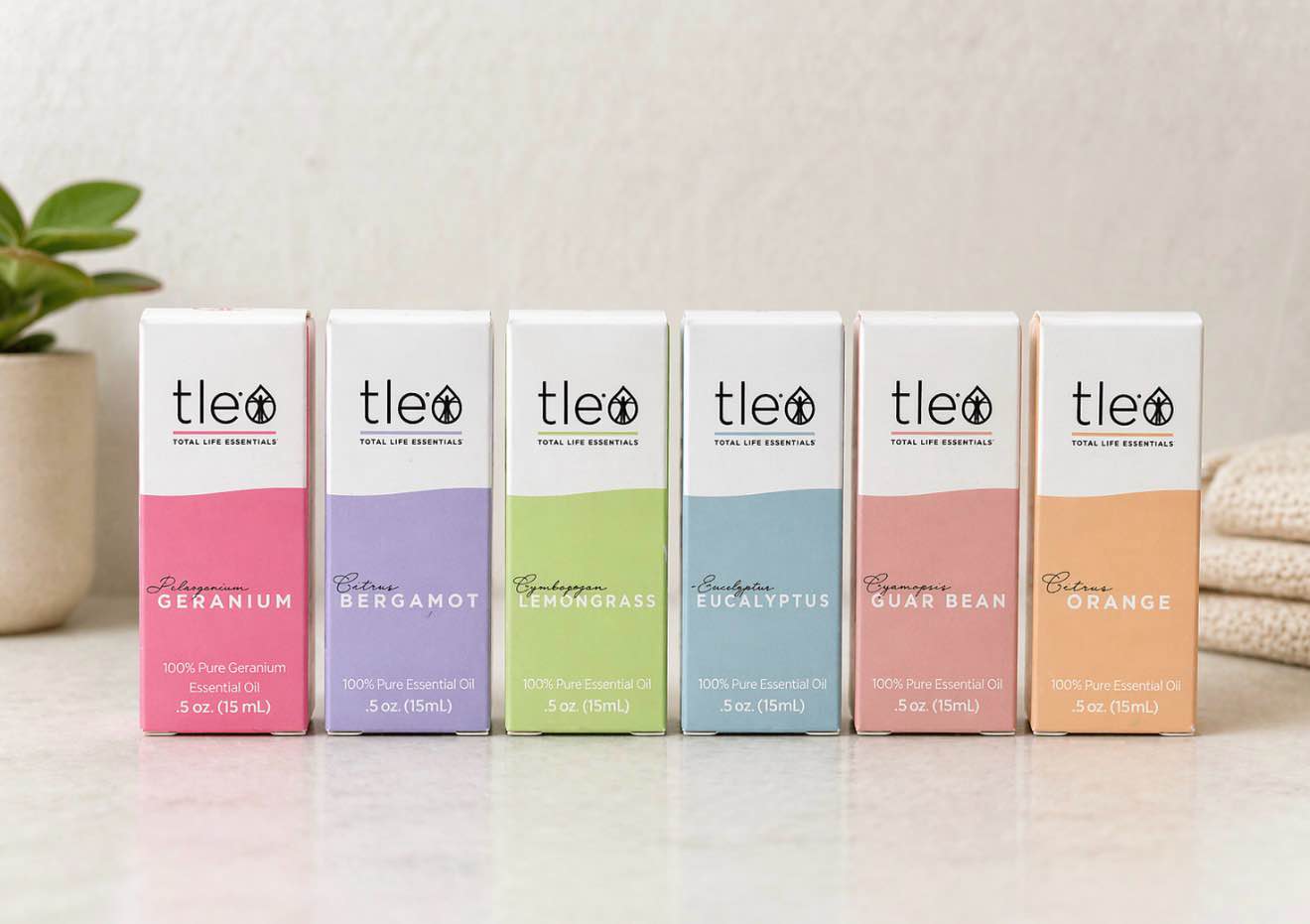 TLE Pure Essential Oil .5 oz - Assorted Scents 