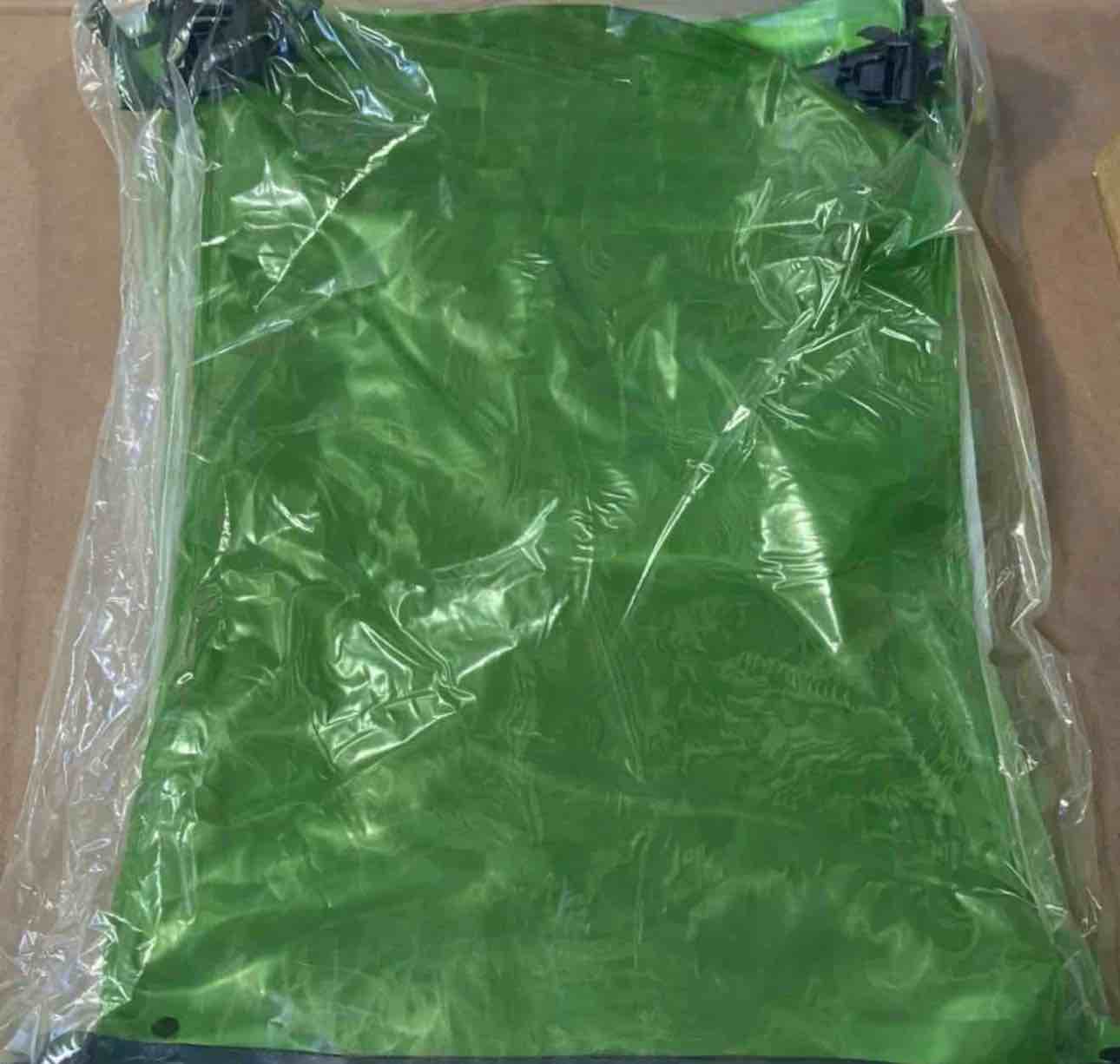 Condition photo showing New/Like New for pack of 10 transparent dry bag- green