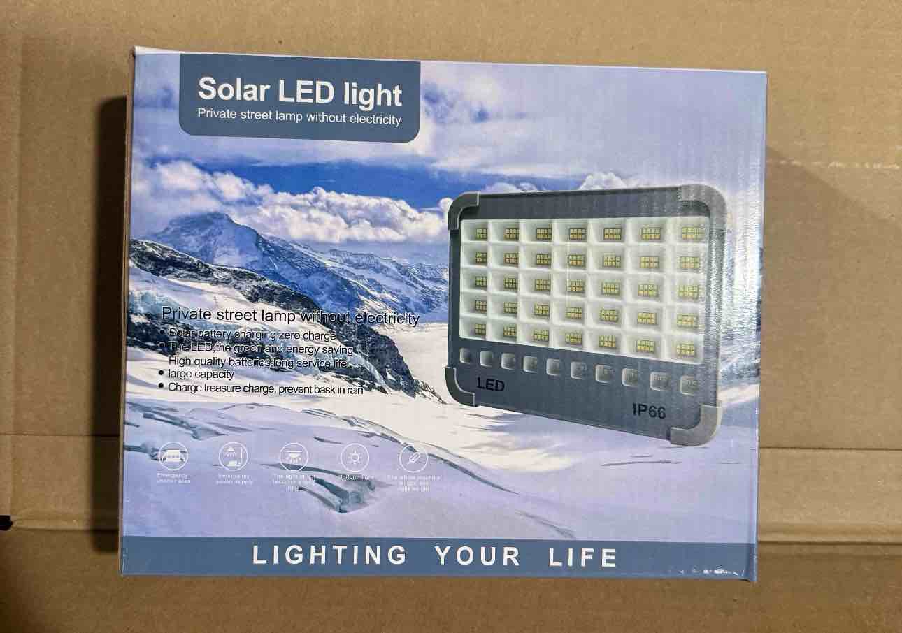 Condition photo showing Brand New for solar led light private street lamp without electricity