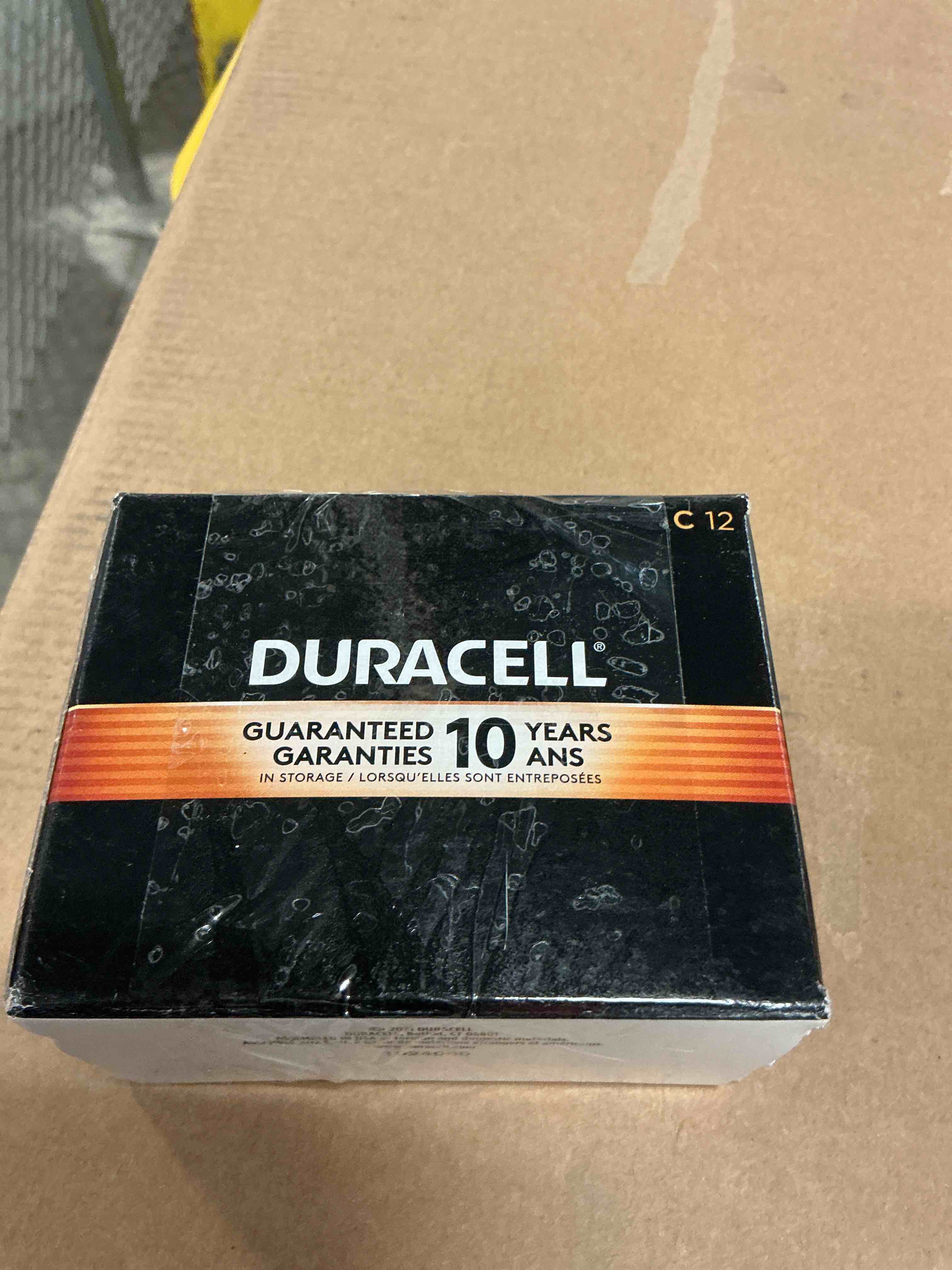 Condition photo showing Good Condition for duracell coppertop battery c 12 cell bulk  