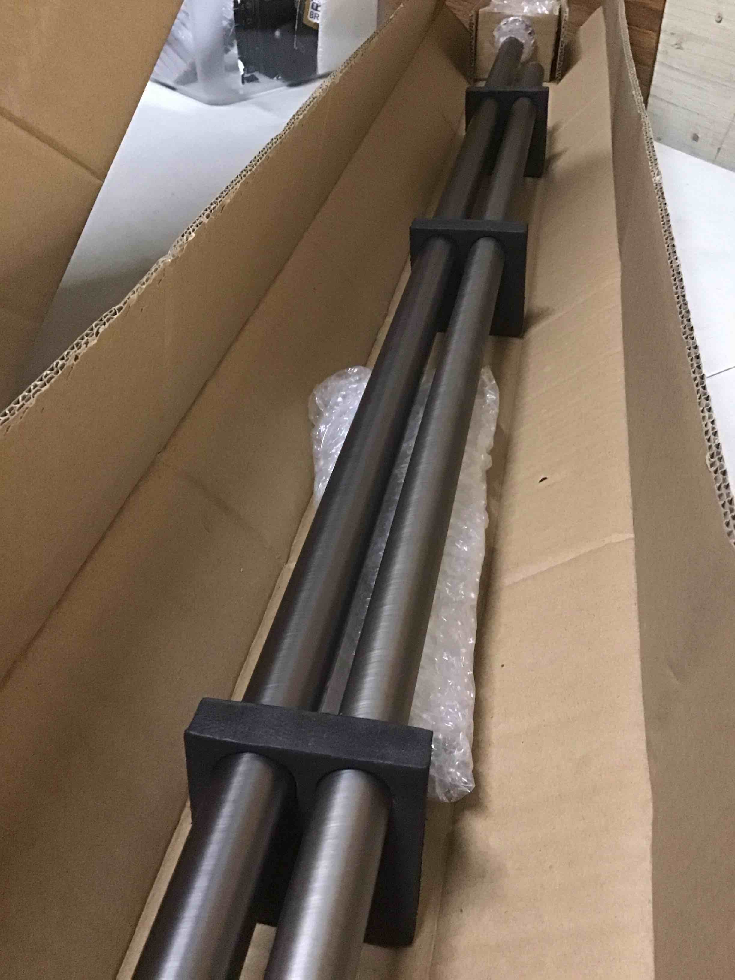 Condition photo showing New/Like New for source global resolution rod , 144-100 brushed pewter 