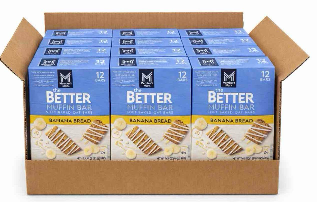 the better muffin bar soft baked oat bars 12 count- banana bread (bb 2.18.26)