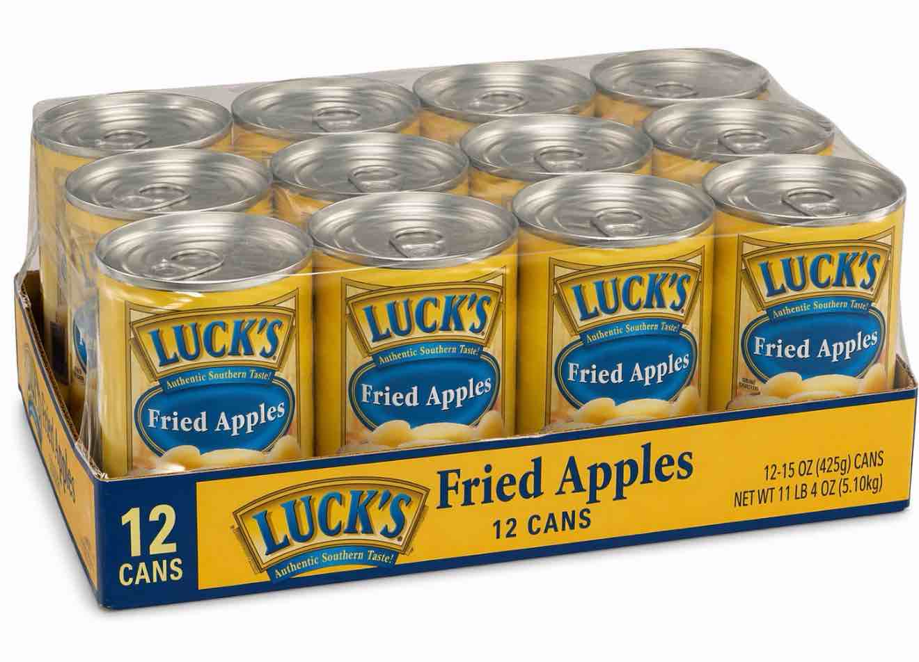 LUCK’S FRIED APPLES 15oz CAN BB4.2025