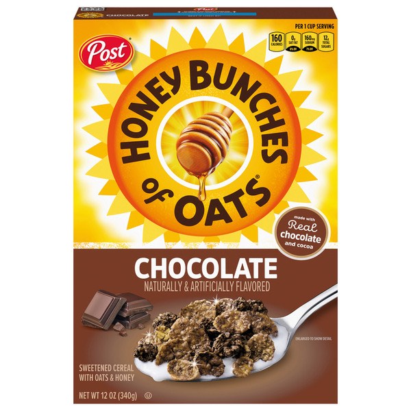 honey bunches of oats chocolate, 12 ounce box