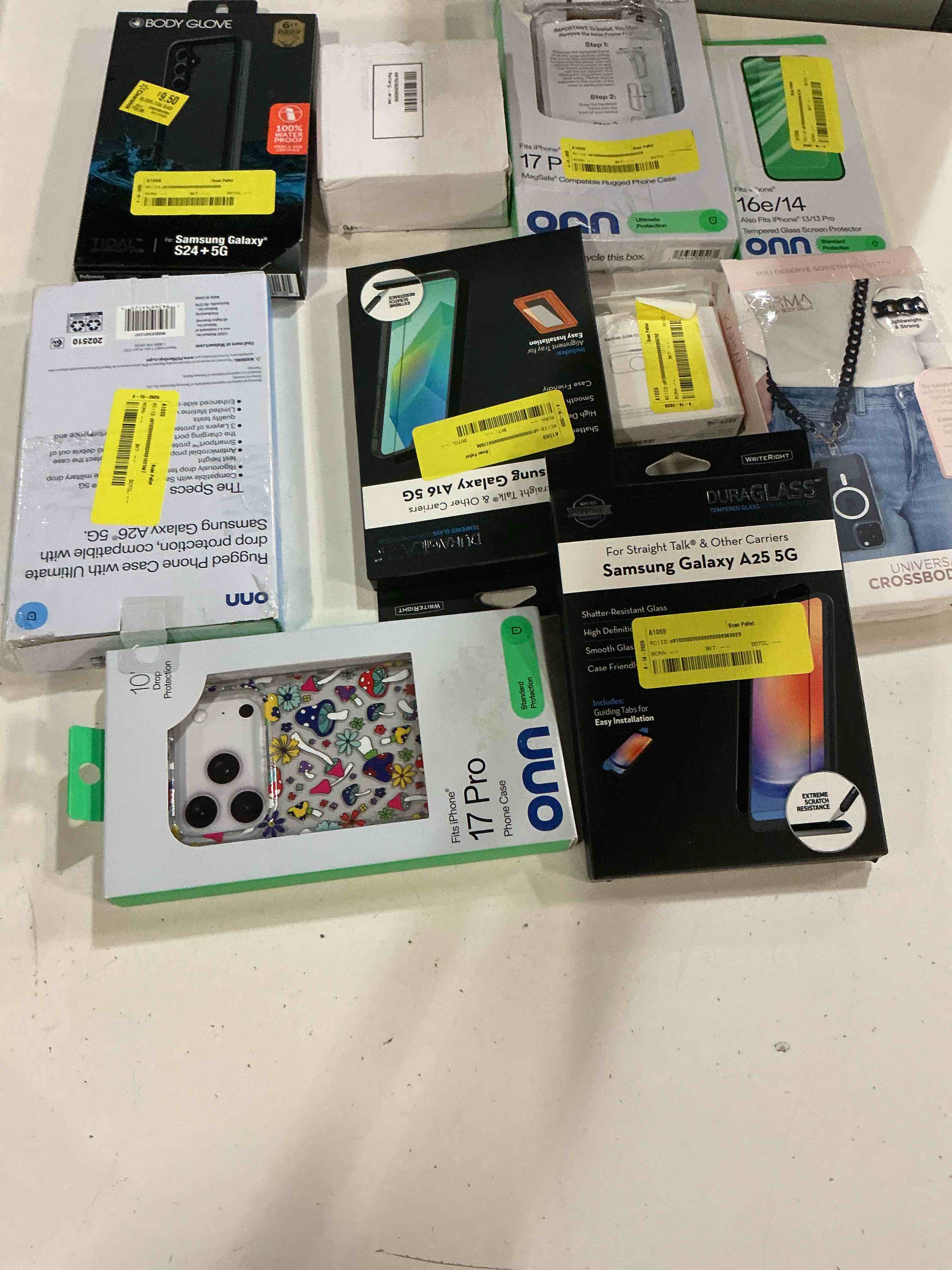 Condition photo showing As Is for assorted lot of electronics (headphones, small gadgets, headsets, etc.)