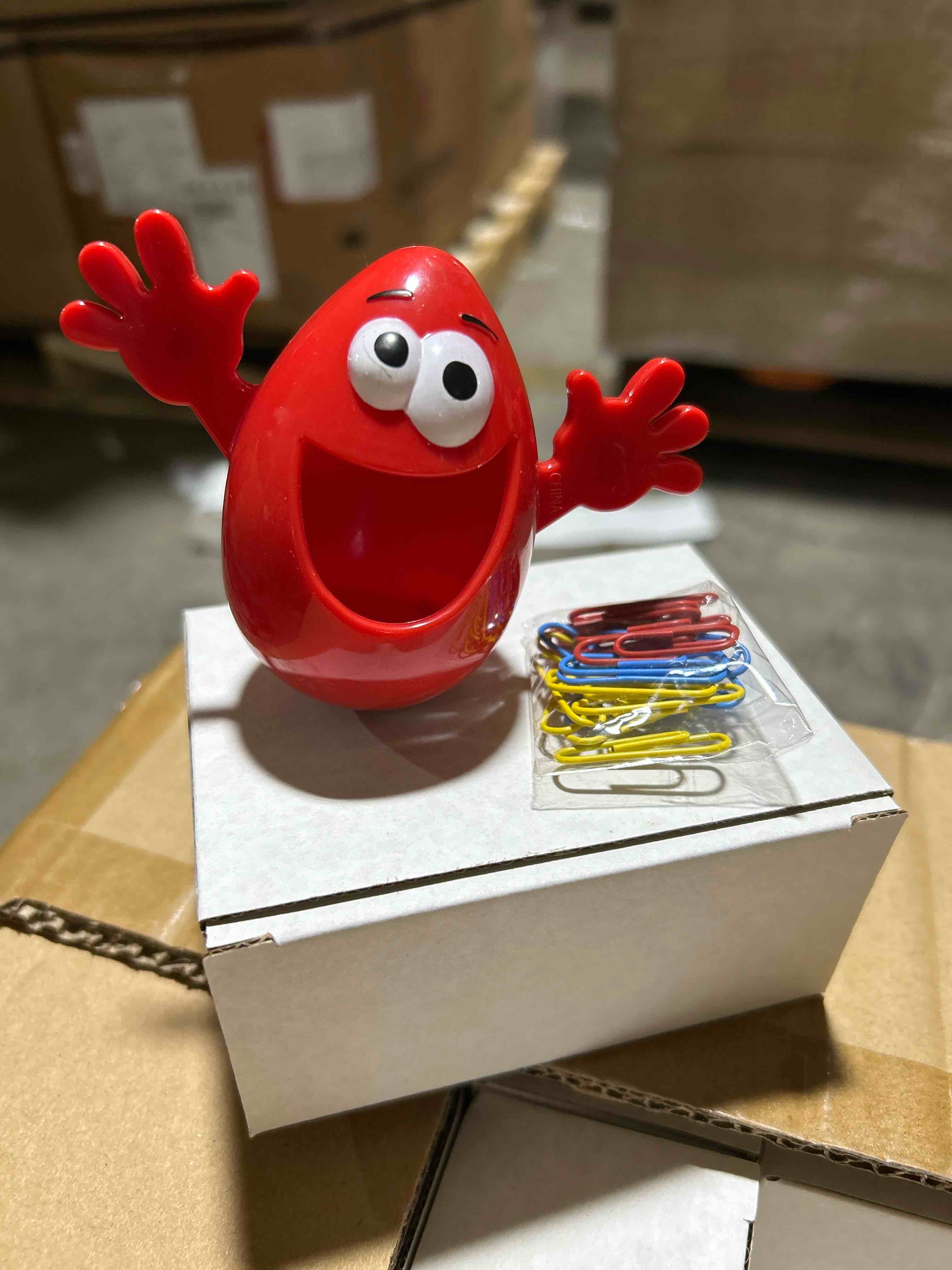 Condition photo showing Brand New for paper clip holder with paper clips
