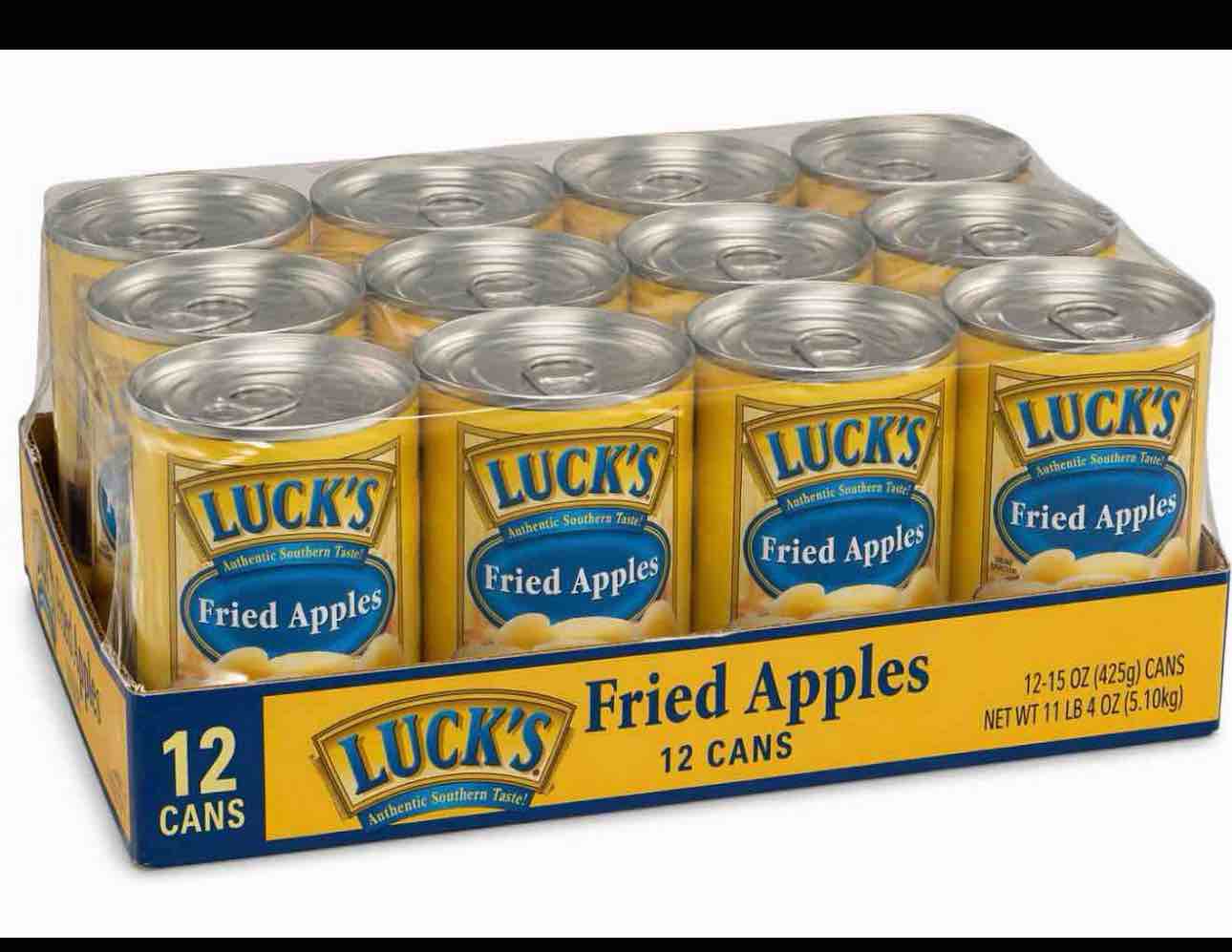CASE OF 12 LUCKS FRIED APPLES 15oz CAN BB MAY 2025 