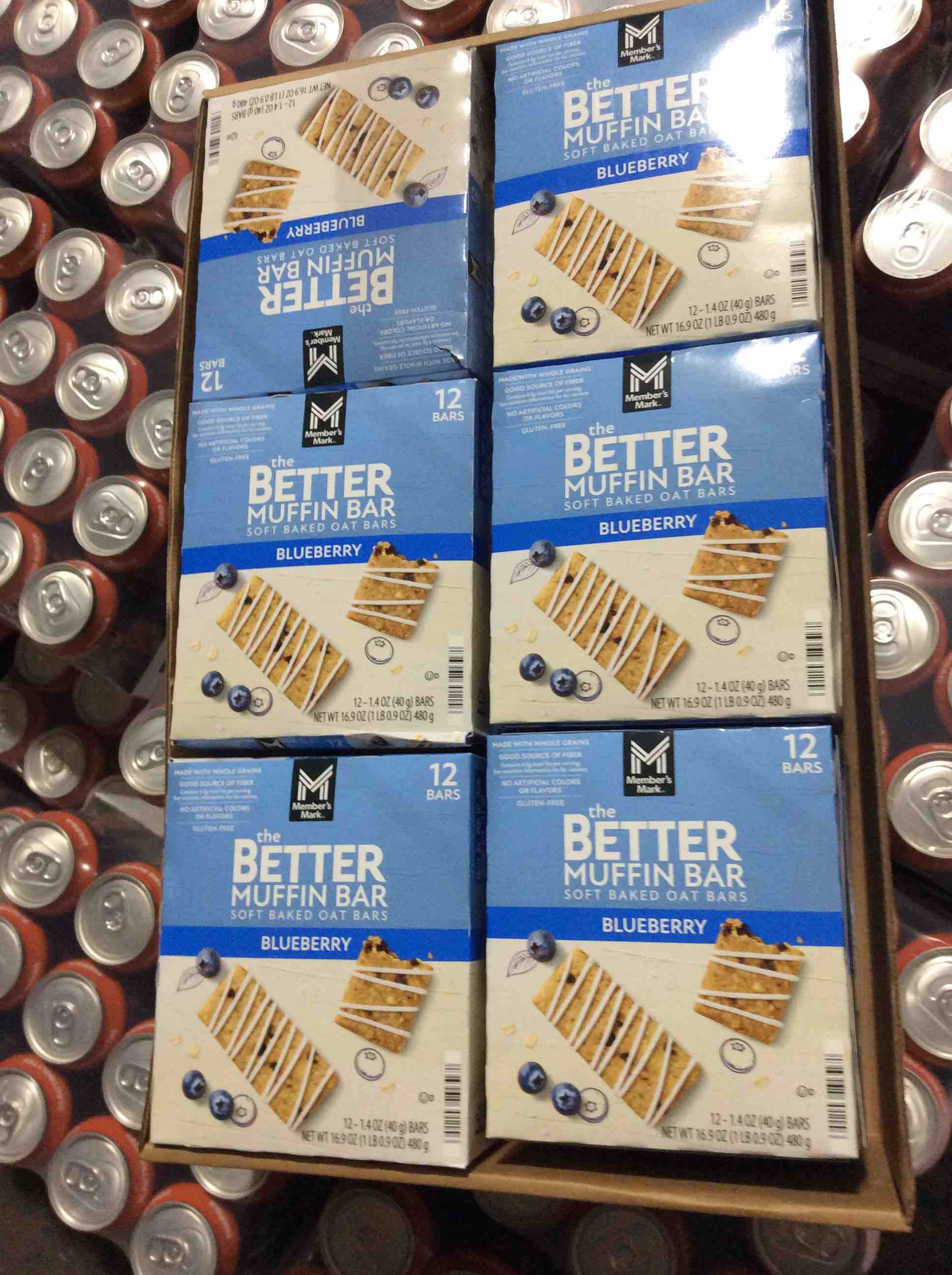 Condition photo showing New/Like New for 12 the better muffin bar soft baked oat bars, blueberry ( bb 2.11.26) 