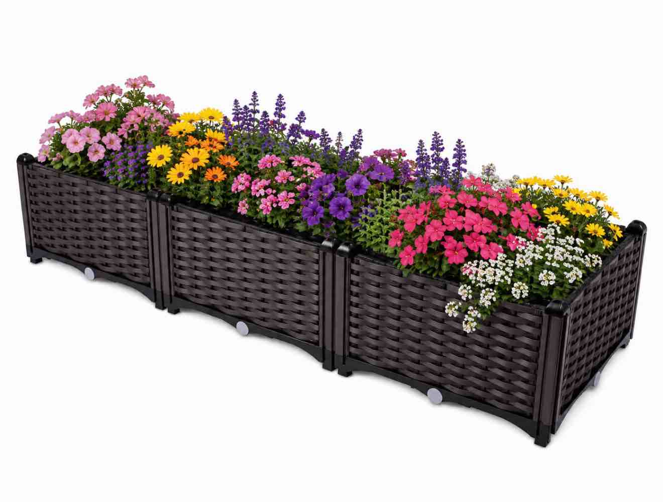 Summerville Furnishings Medium Rattan Plastic Planter