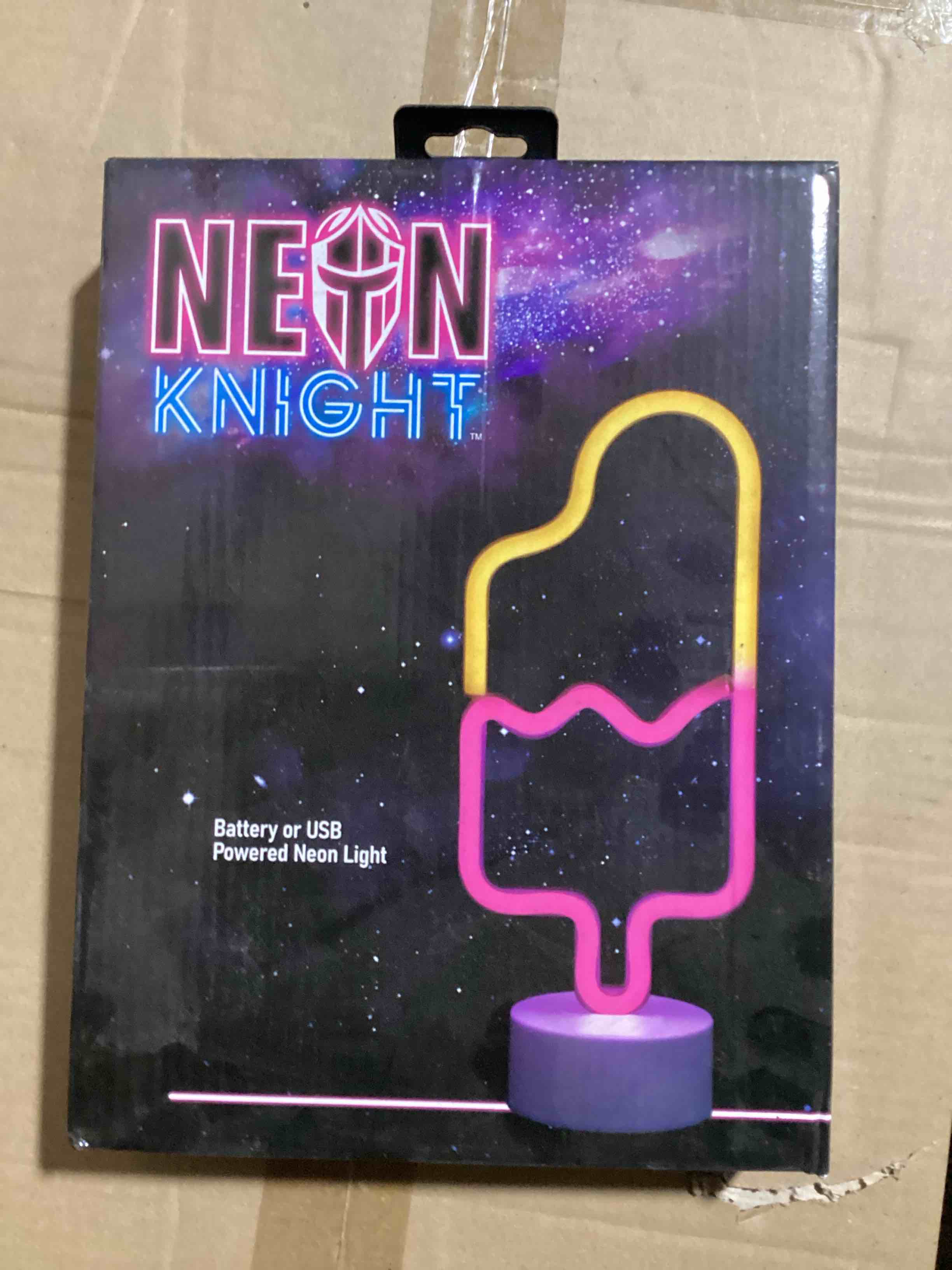 Condition photo showing New/Like New for neon knight nkpop led neon light sign - room decoration usb or battery powered dorm decor colorful popsicle