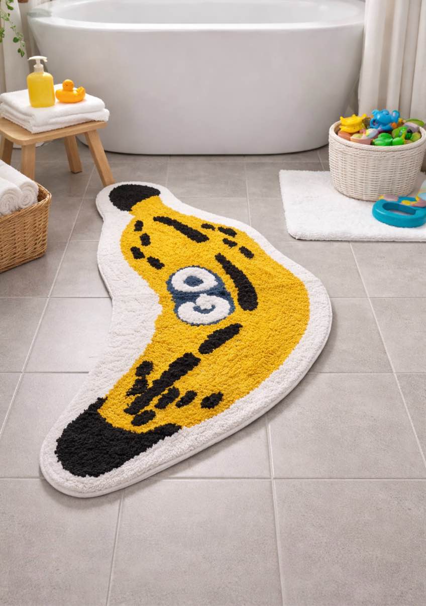 room 2 room banana shaped rug 
