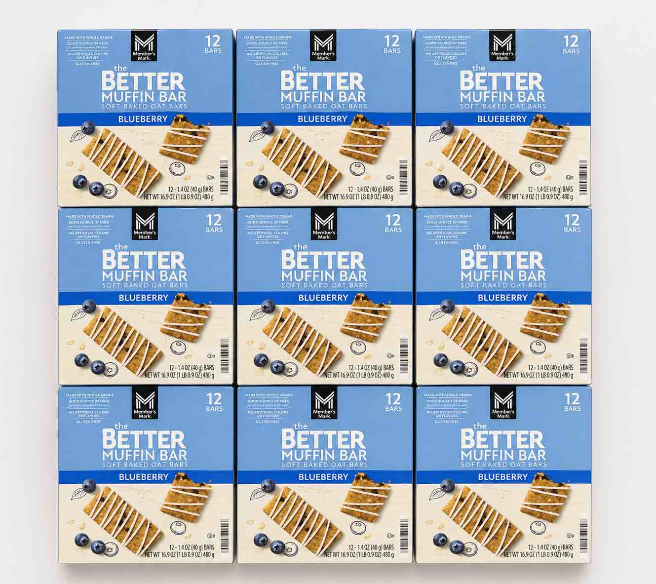 12 The Better Muffin Bar Soft Baked Oat Bars, Blueberry ( BB 2.11.26) 