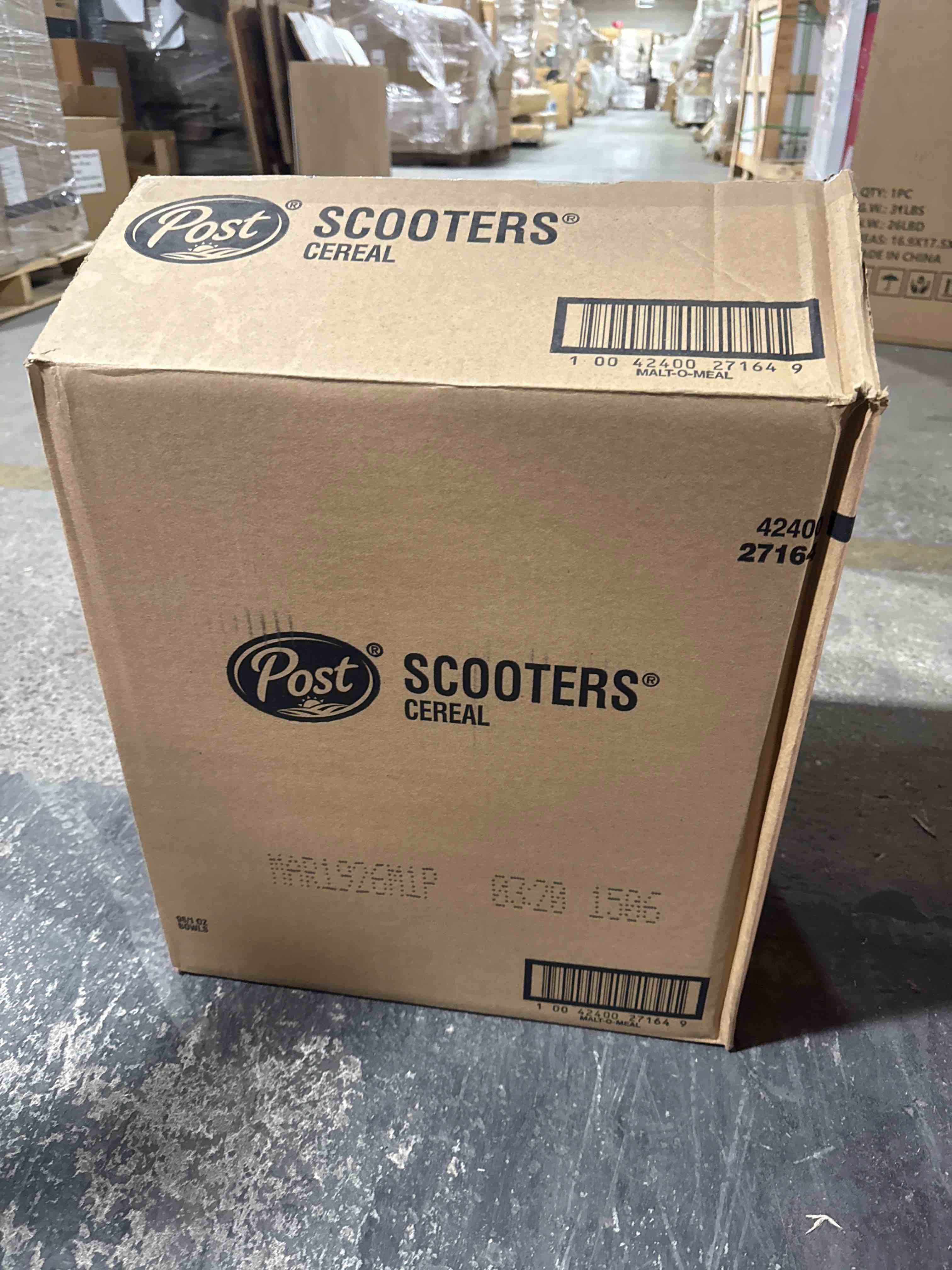 Case of 96 Post Scooters Cereal 1oz Bowls BB March 2026 