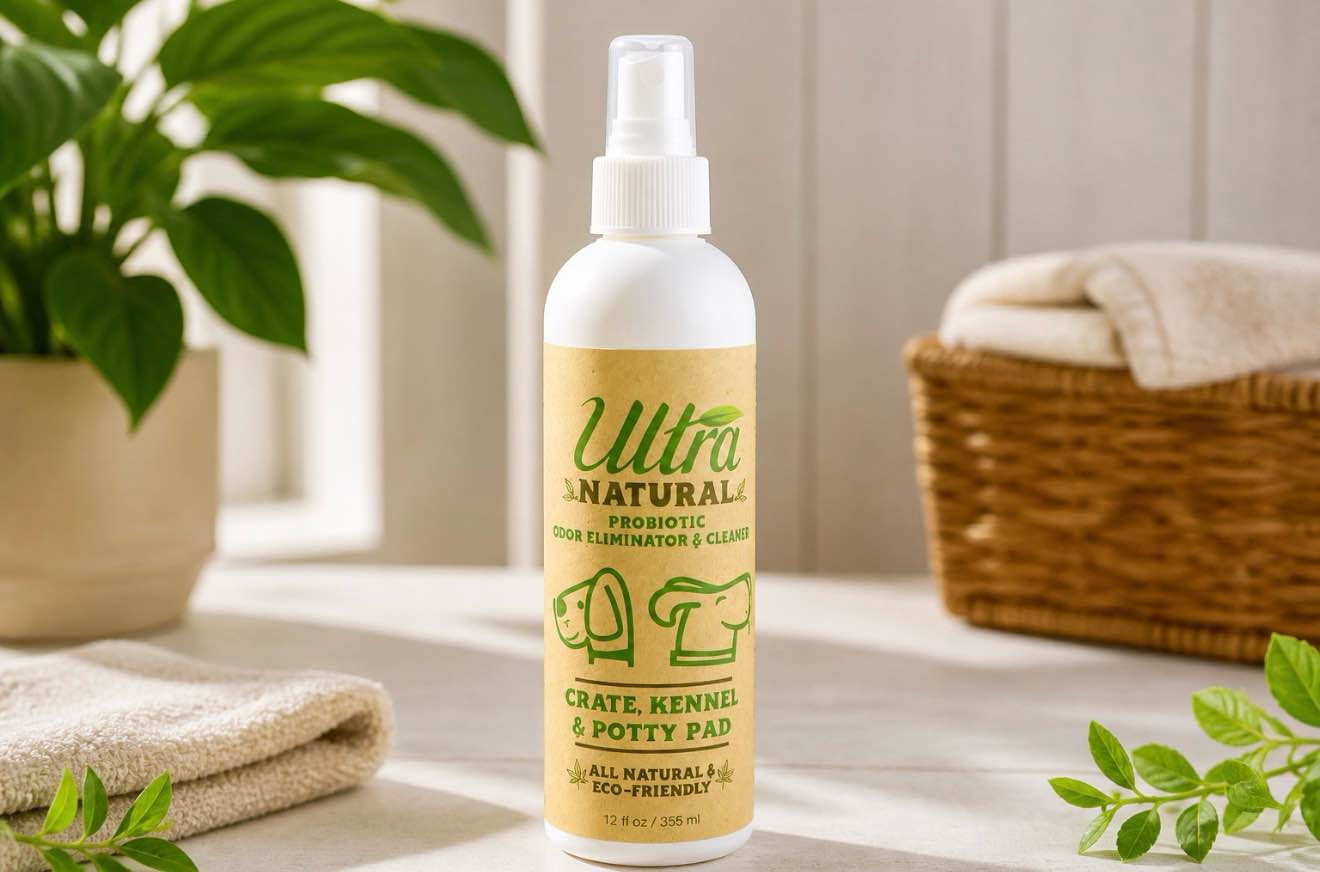 Ultra natural probiotic odor eliminator & cleaner Crate, Kennel & Potty Pad 12 oz 