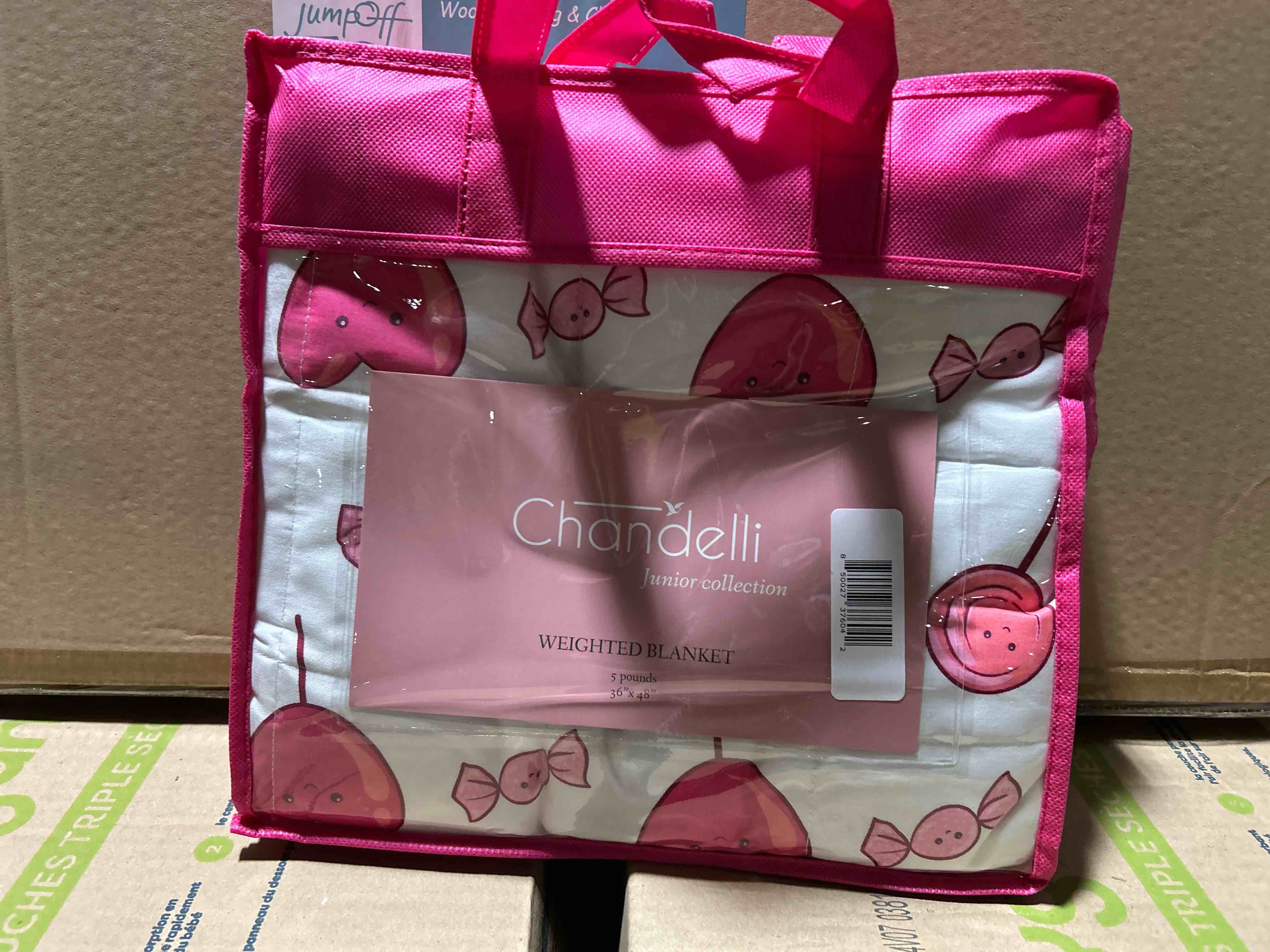 Chandelli Junior Collection Weighted Blanket , 5 Pounds 36” x 48”