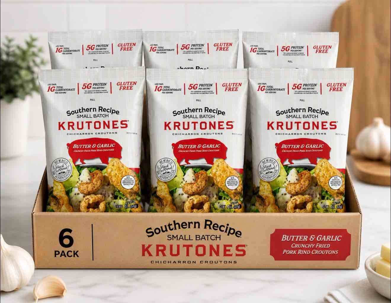 2 oz Small Bat Croutons Butter Condiment Dressing - Pack of 6 BB 8.2025