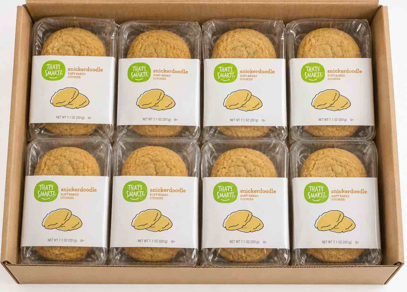 Case of 8 That’s Smart Snickerdoodle Soft Baked Cookies 7.1 oz BB Jan 2026 