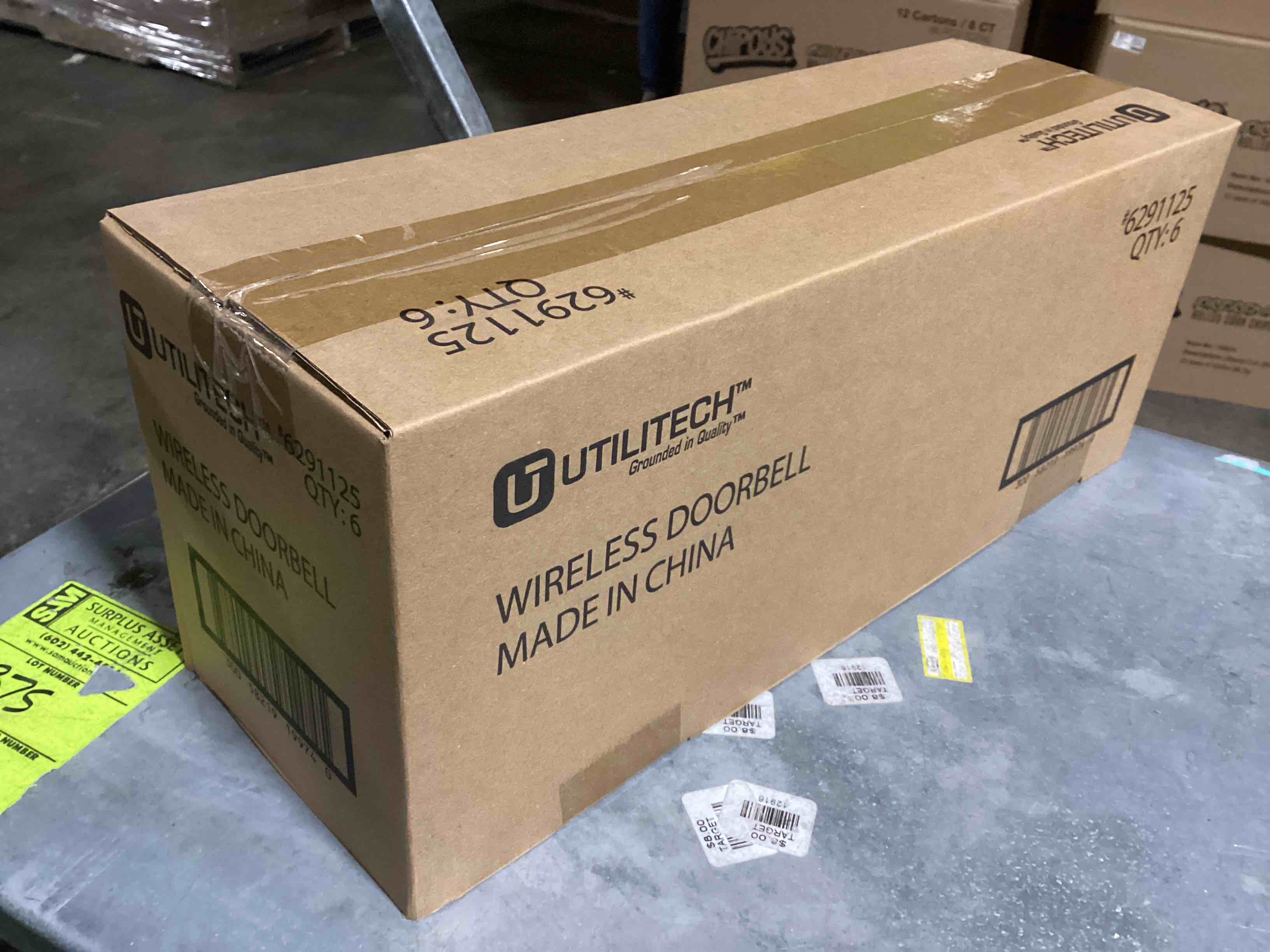 case of 6 utilitech white wireless doorbell doorbell kit