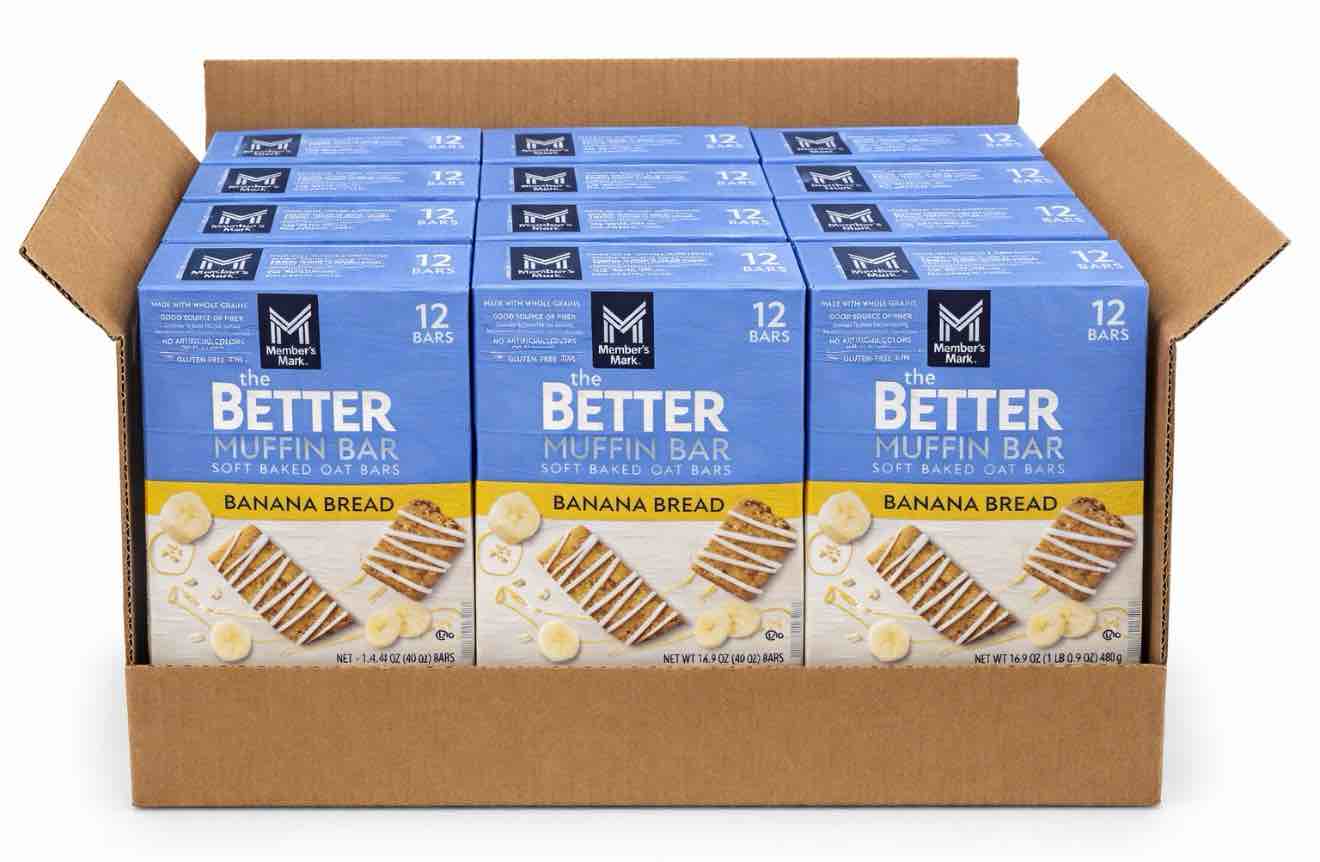 Case of 12 The better muffin bar soft baked oat bars 12 Count- banana bread (BB 2.18.26)