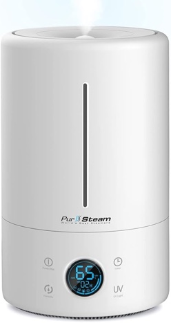 Cool Mist Humidifier – Superior Ultrasonic 5 Liter Humidifying Unit with Whisper-Quiet Operation, Ideal for Baby Room with Automatic Shut-Off - Up to 20 hours of Operating Time
