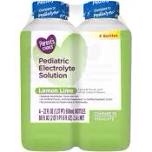 (best by June 5/2026 ) Parent's Choice Electrolyte Solution, Lemon Lime, Dye-Free, for Kids and Adults, 22 oz, 4 Count
